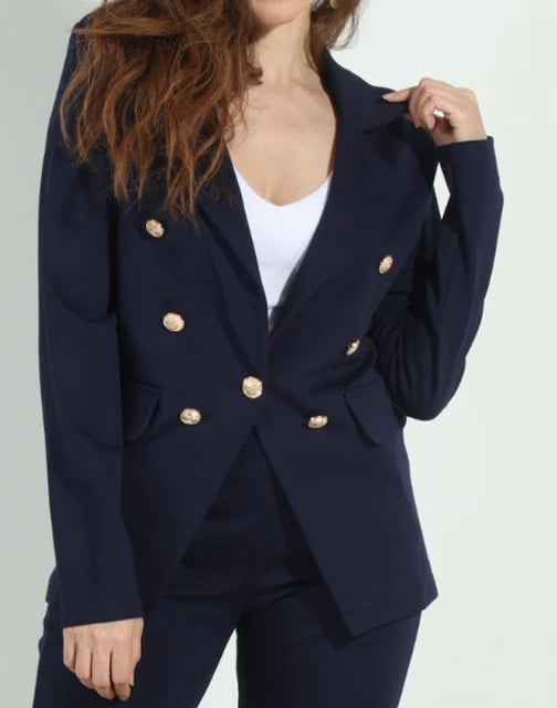 Veronica M Ponte Jacket with gold button details