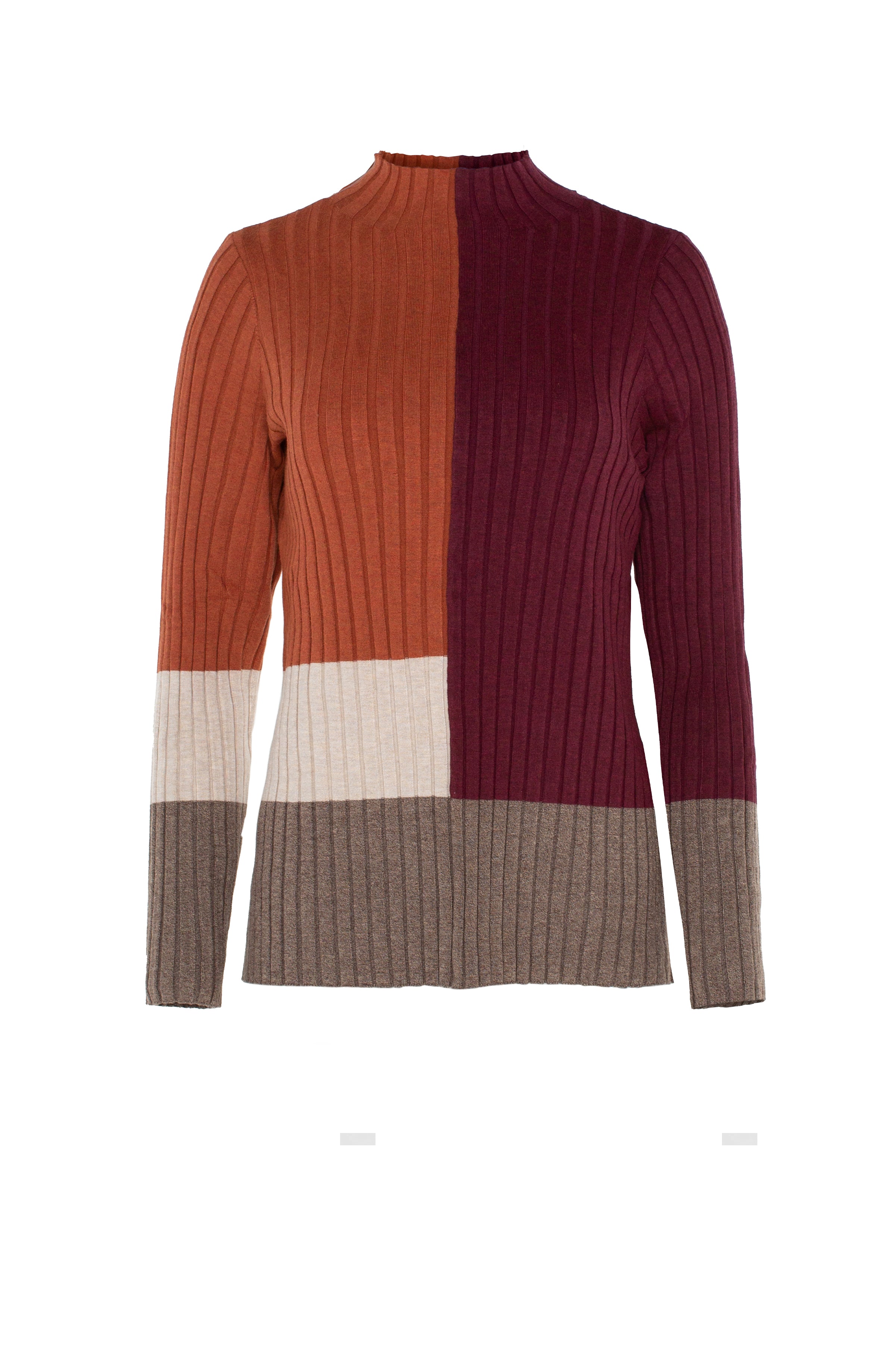 LPLA Colorblock Mockneck Sweater