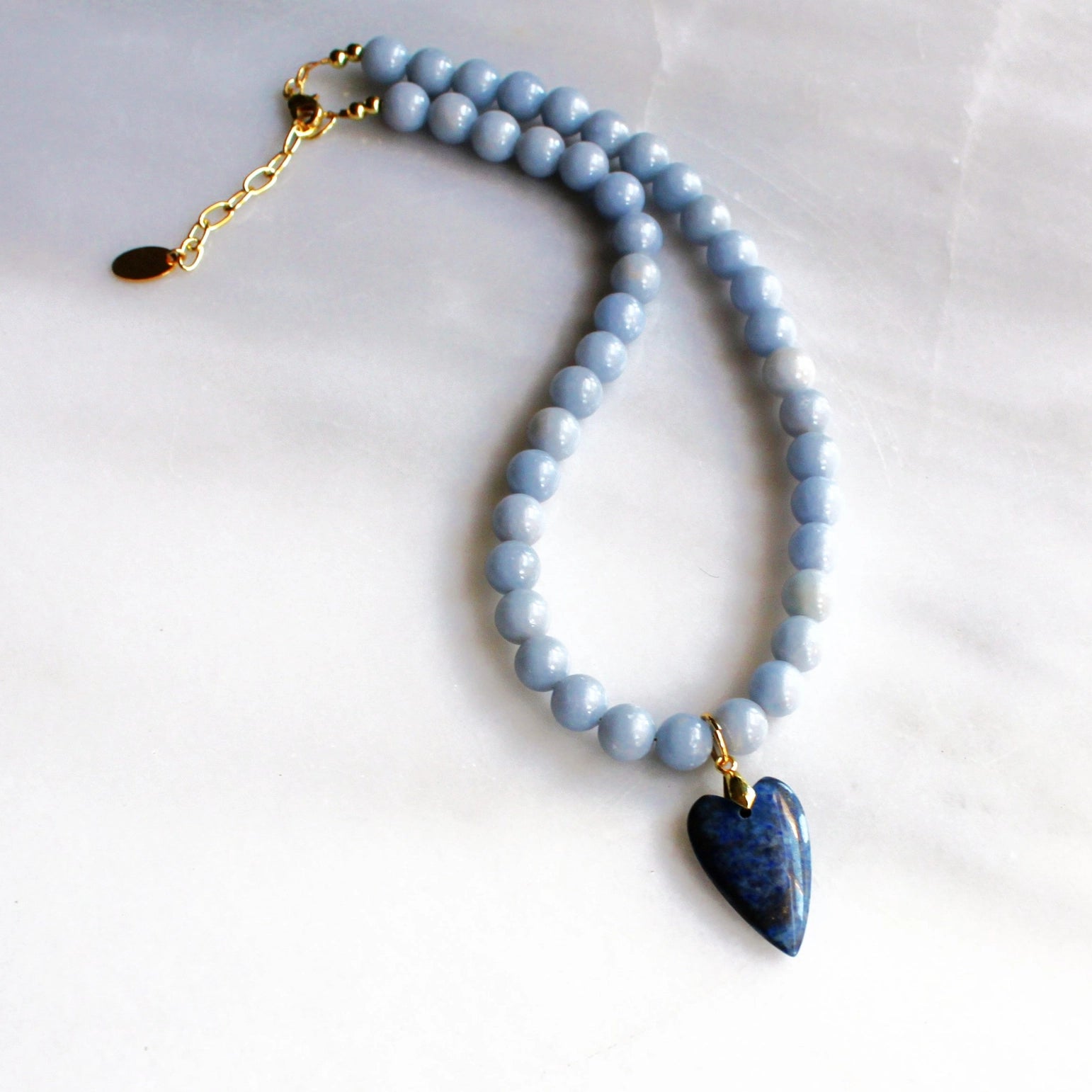 Darci Denim Heart Necklace