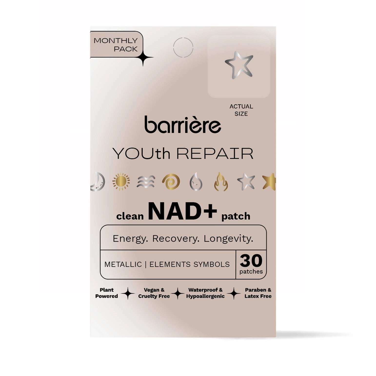 Barriere Youth Repair Nad+ Patches