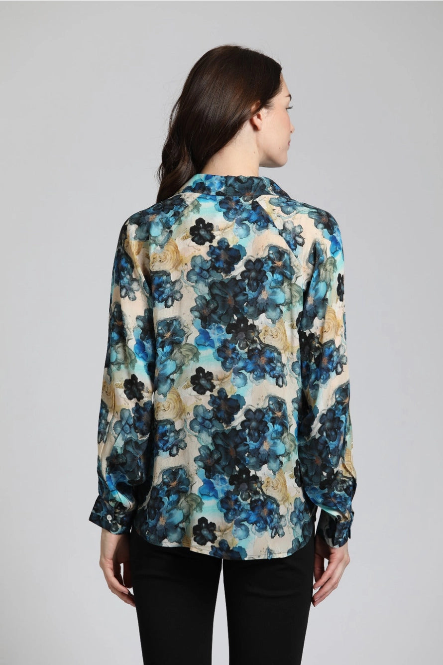 APNY Subtle Bloom Blouse