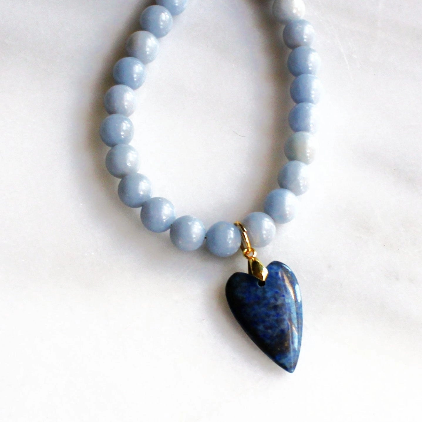Darci Denim Heart Necklace