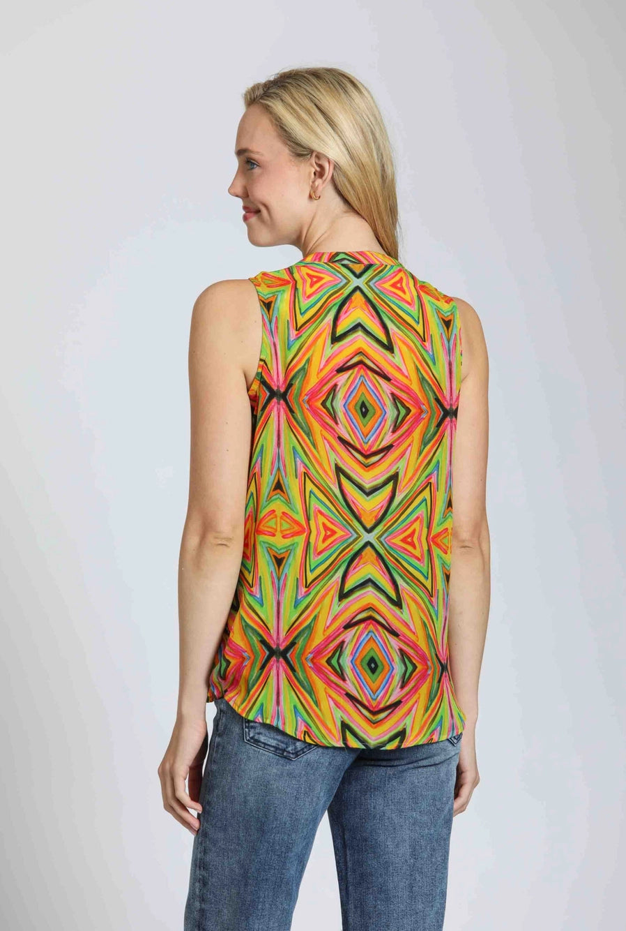 APNY Kaleidoscope Sleevelesss Blouse