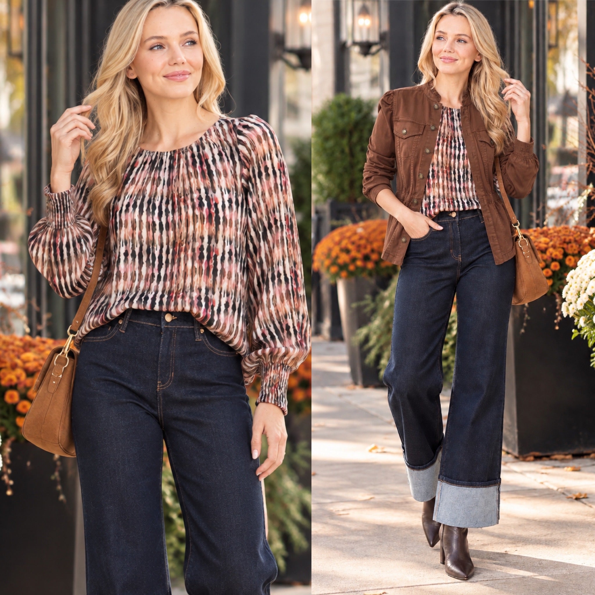 APNY Toasted Amber Blouse