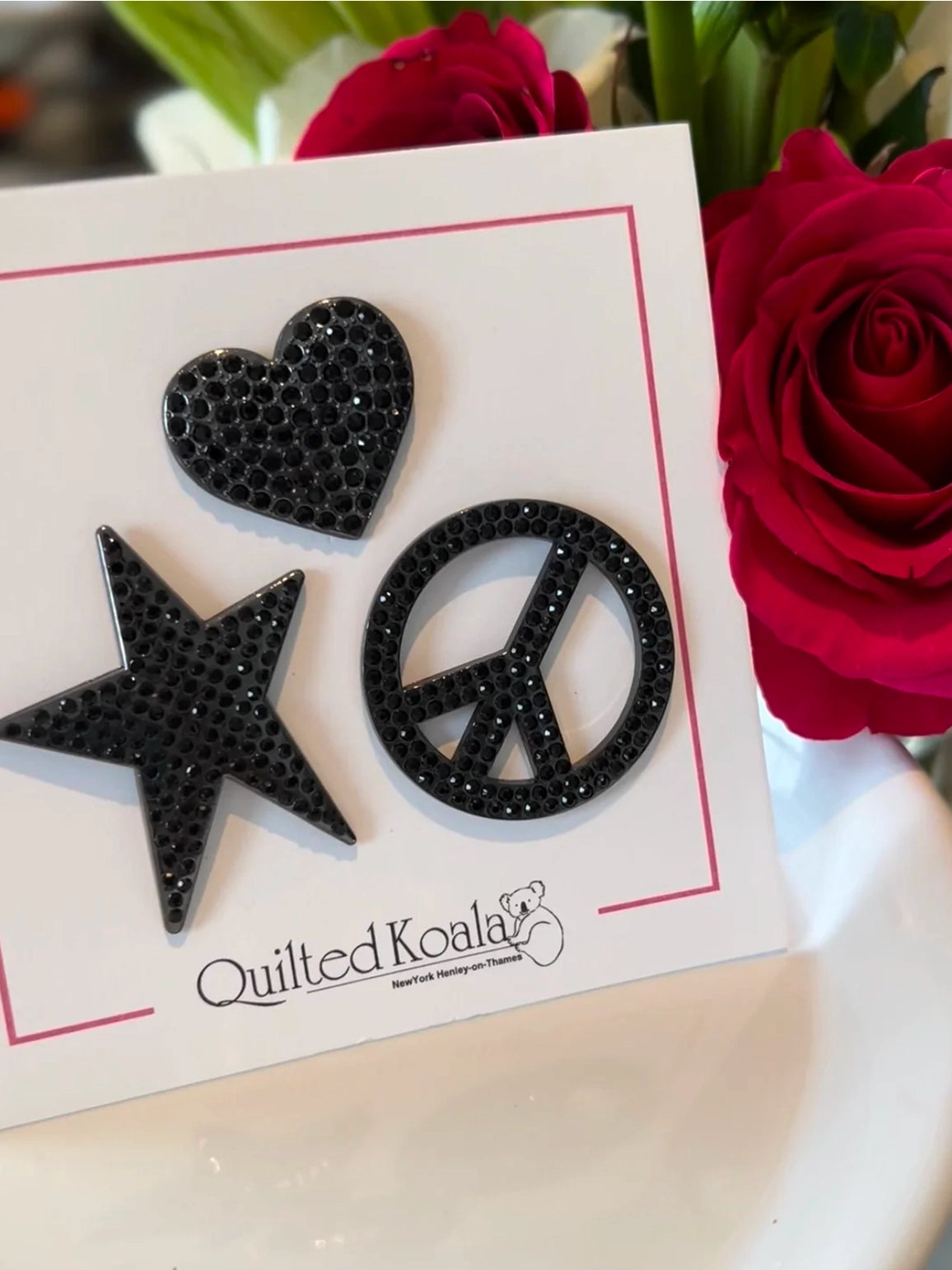 Heart, Star, Peace Pin Set of 3