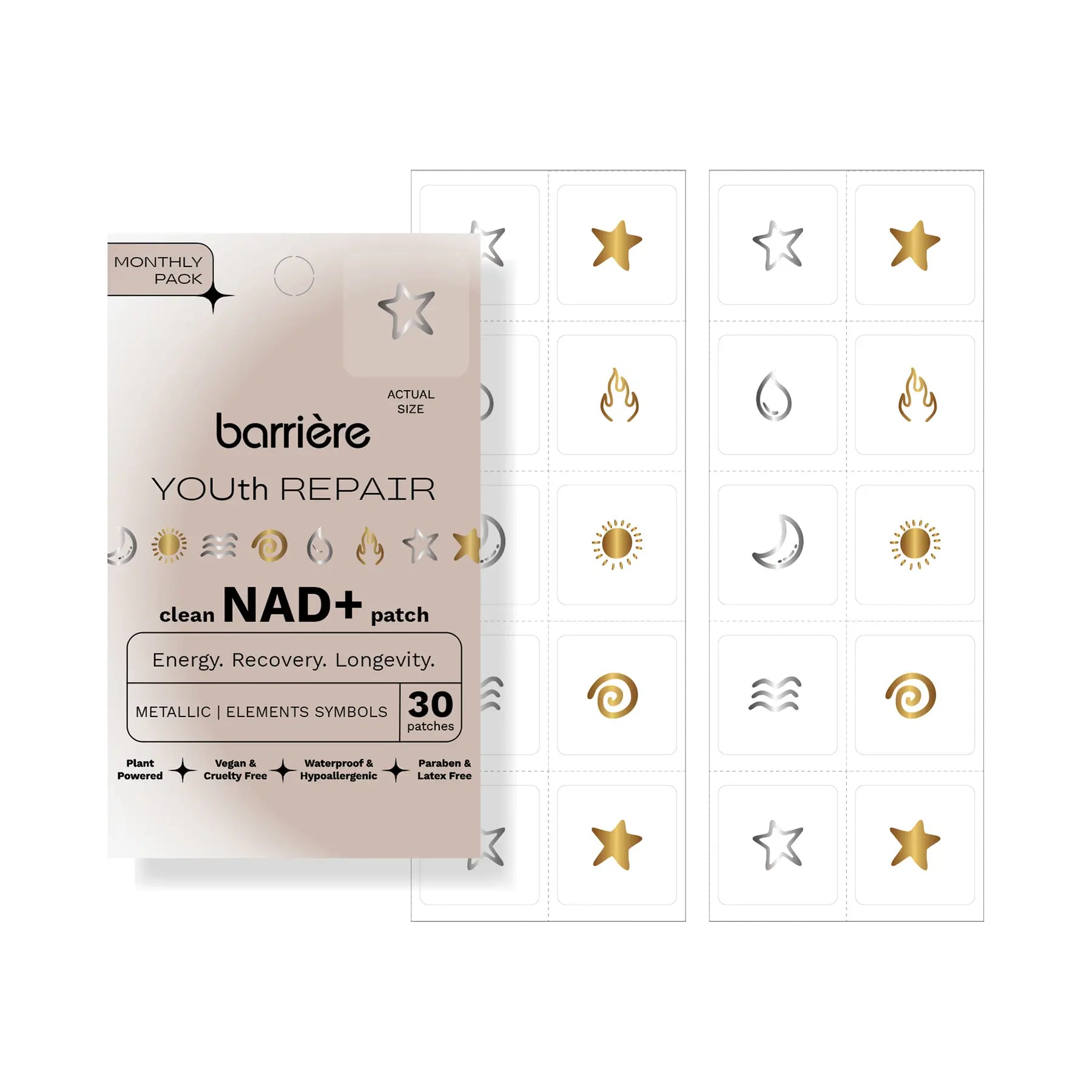 Barriere Youth Repair Nad+ Patches