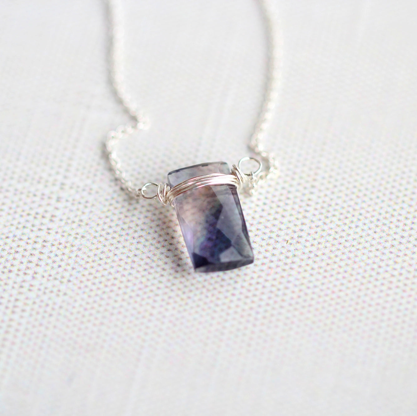 Flo Fluorite Baguette Necklace
