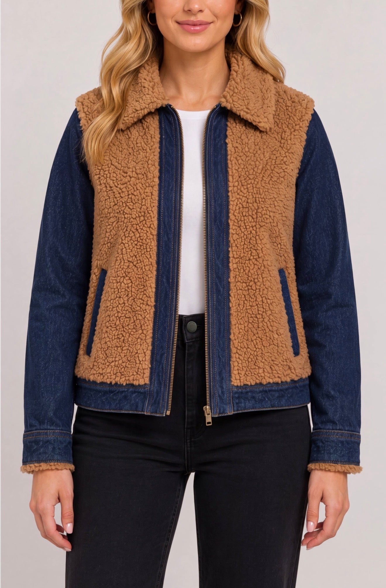 LPLA Sherpa Denim Jacket