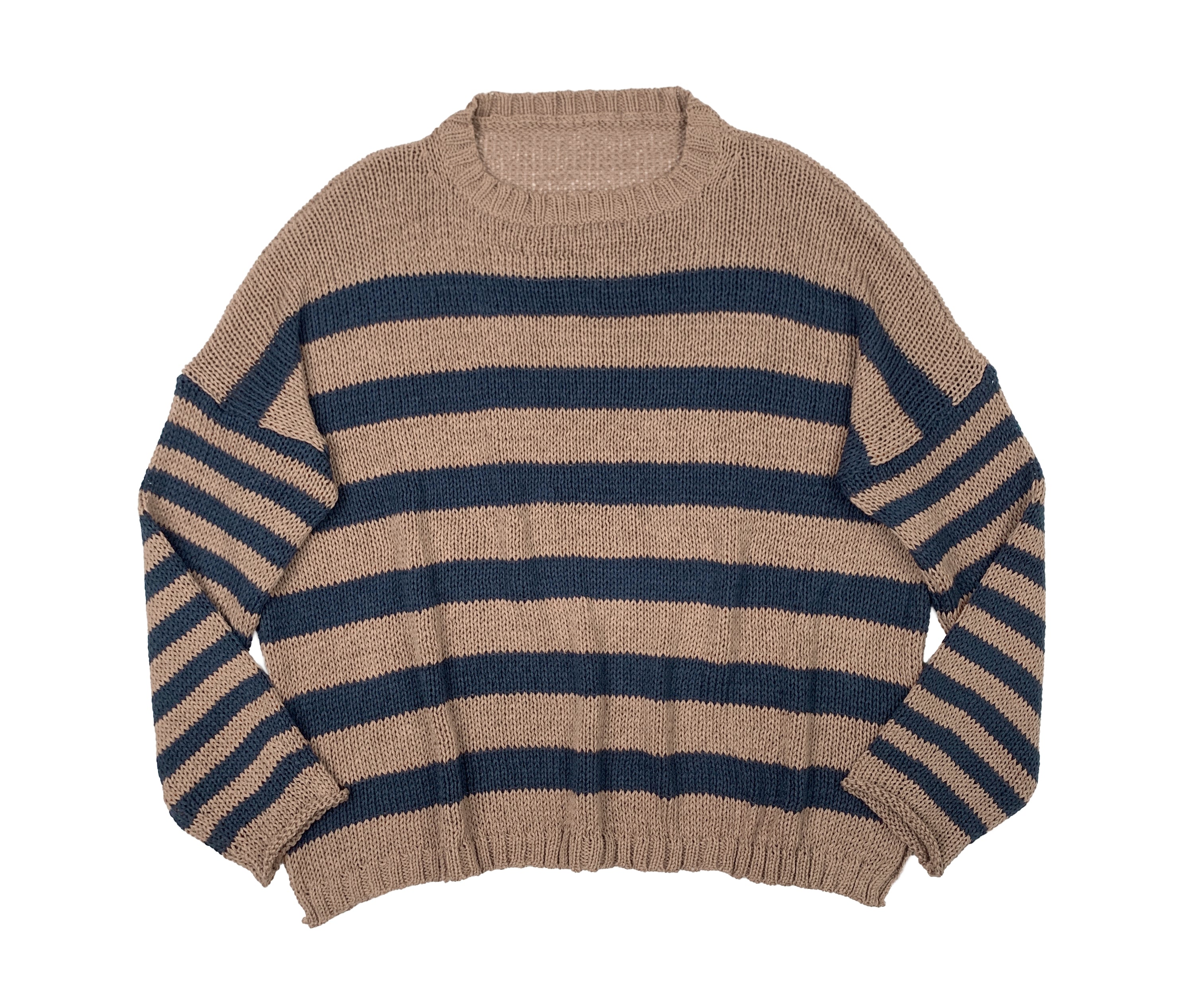 WOODEN SHIPS Taylor Striped Sweater