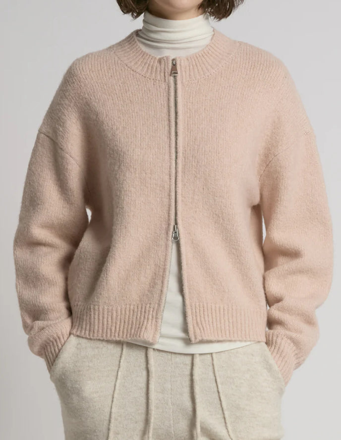 LBM Crop Zip Up Cardigan