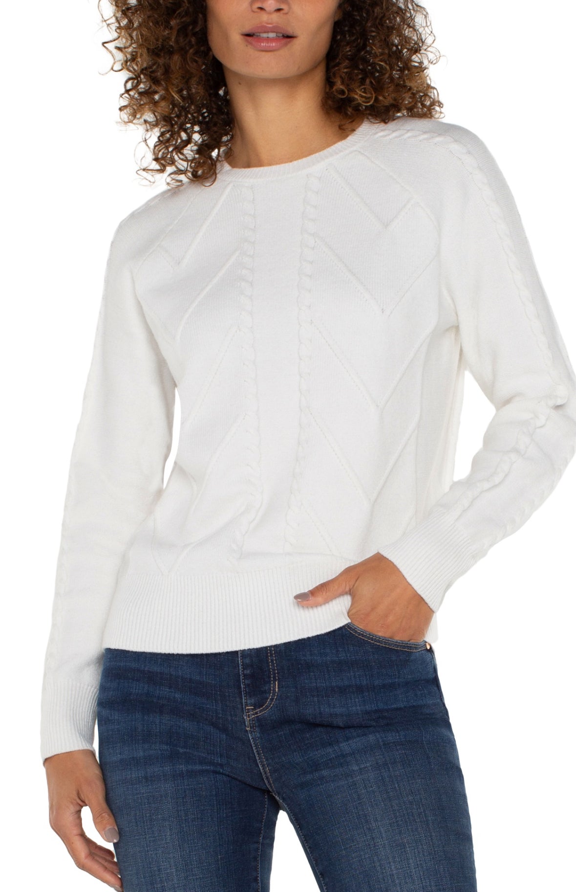 LPLA Crew Neck Raglan Sweater