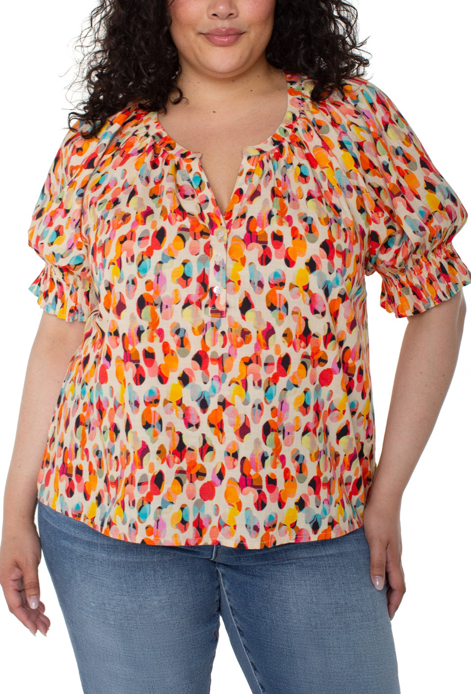 LPLA Watercolor Dots Blouse