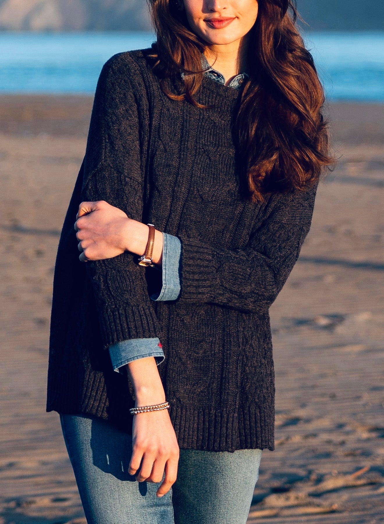 Mersea Cotswold Cable Sweater