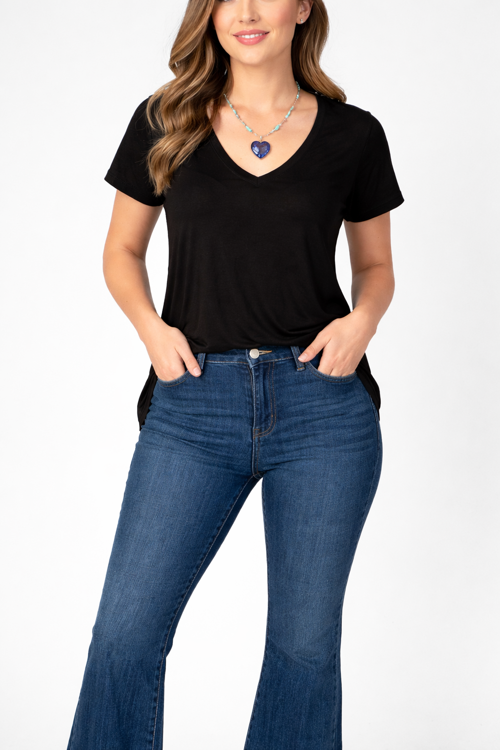 Necessitees April V Short Sleeve