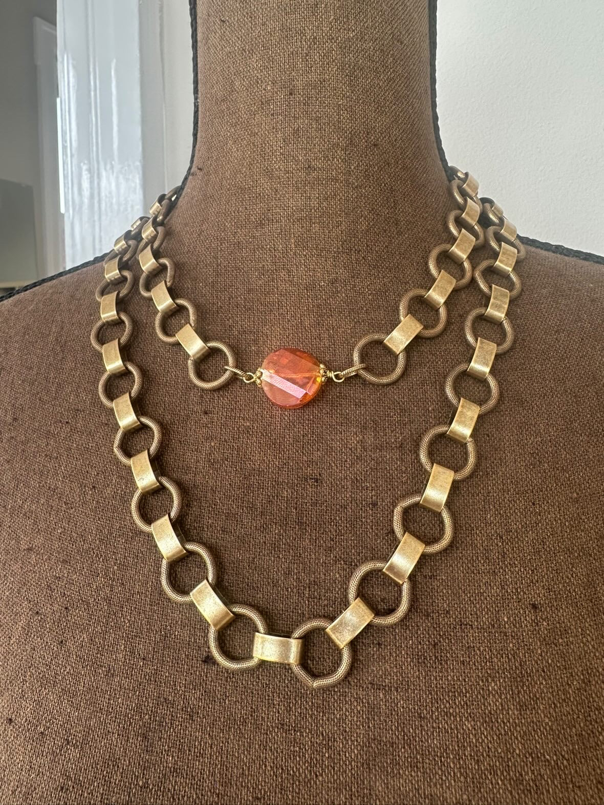 BV Chunky Double Chain with Crystal