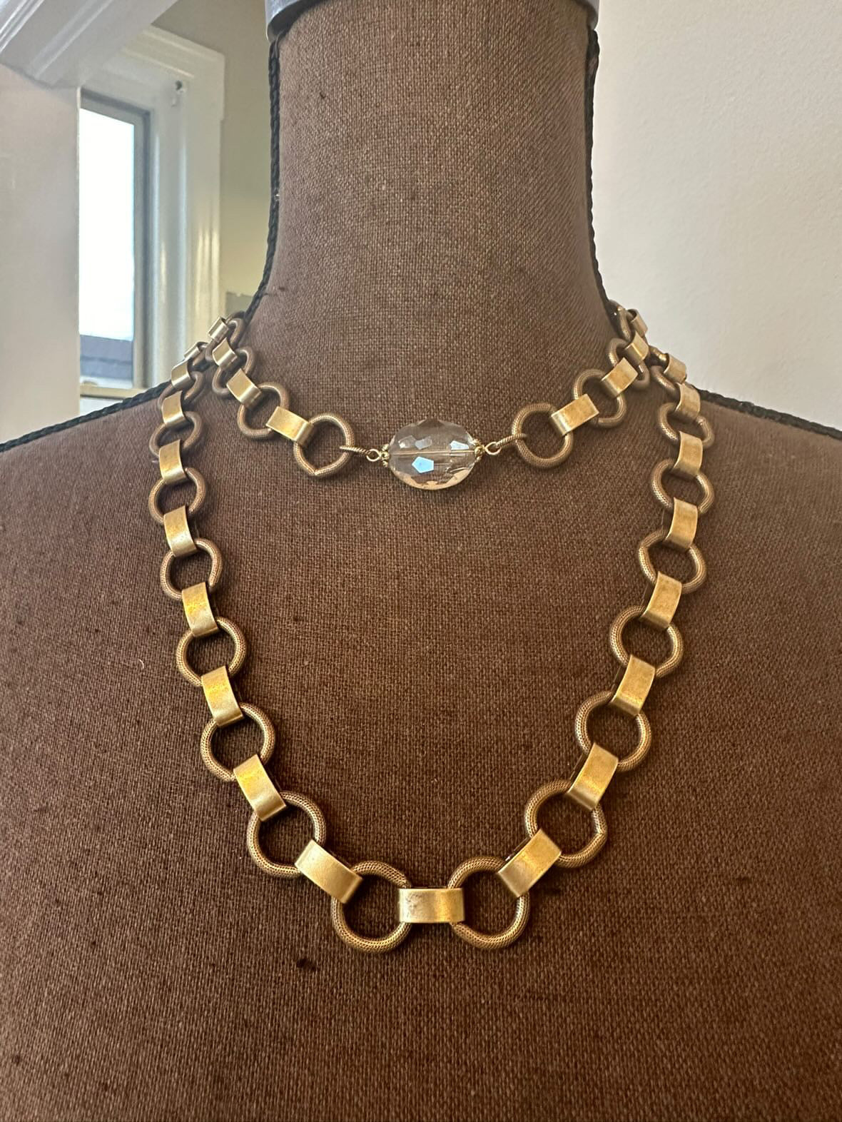 BV Chunky Double Chain with Crystal