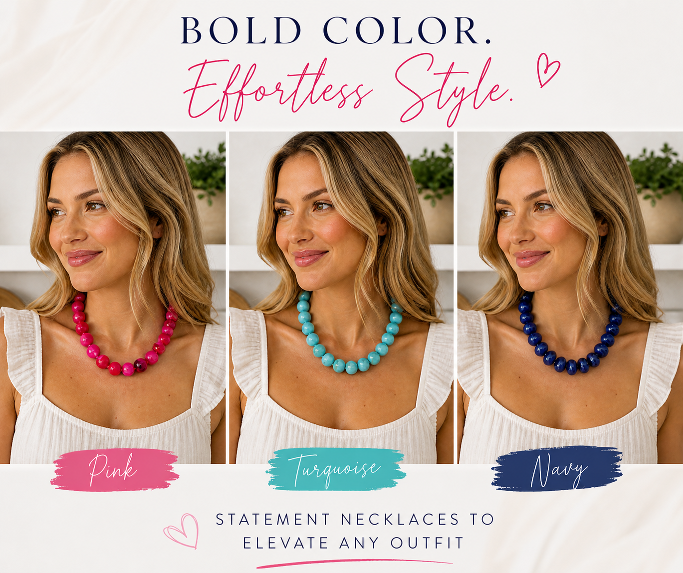 Gemelli Chunky Bead Necklace