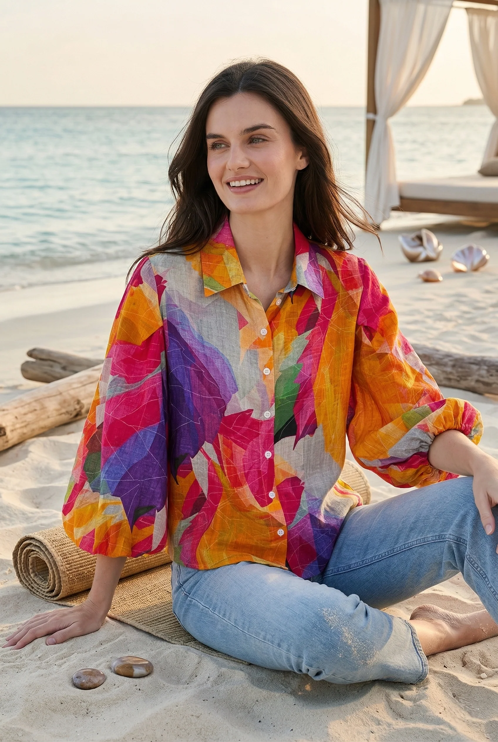 APNY Sunrise Prism Blouse