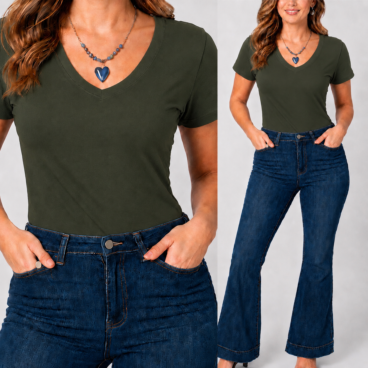 Necessitees April V Short Sleeve