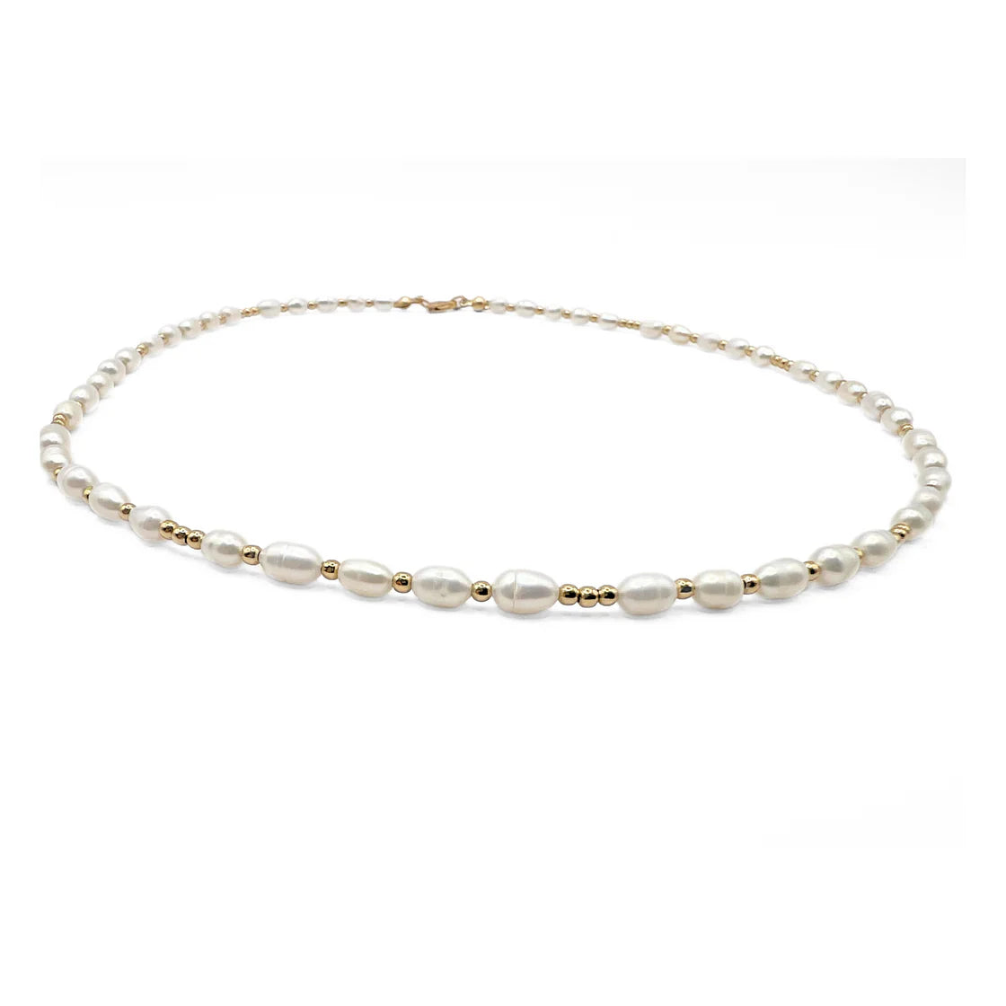 Erin 2 mm dainty pearl necklace