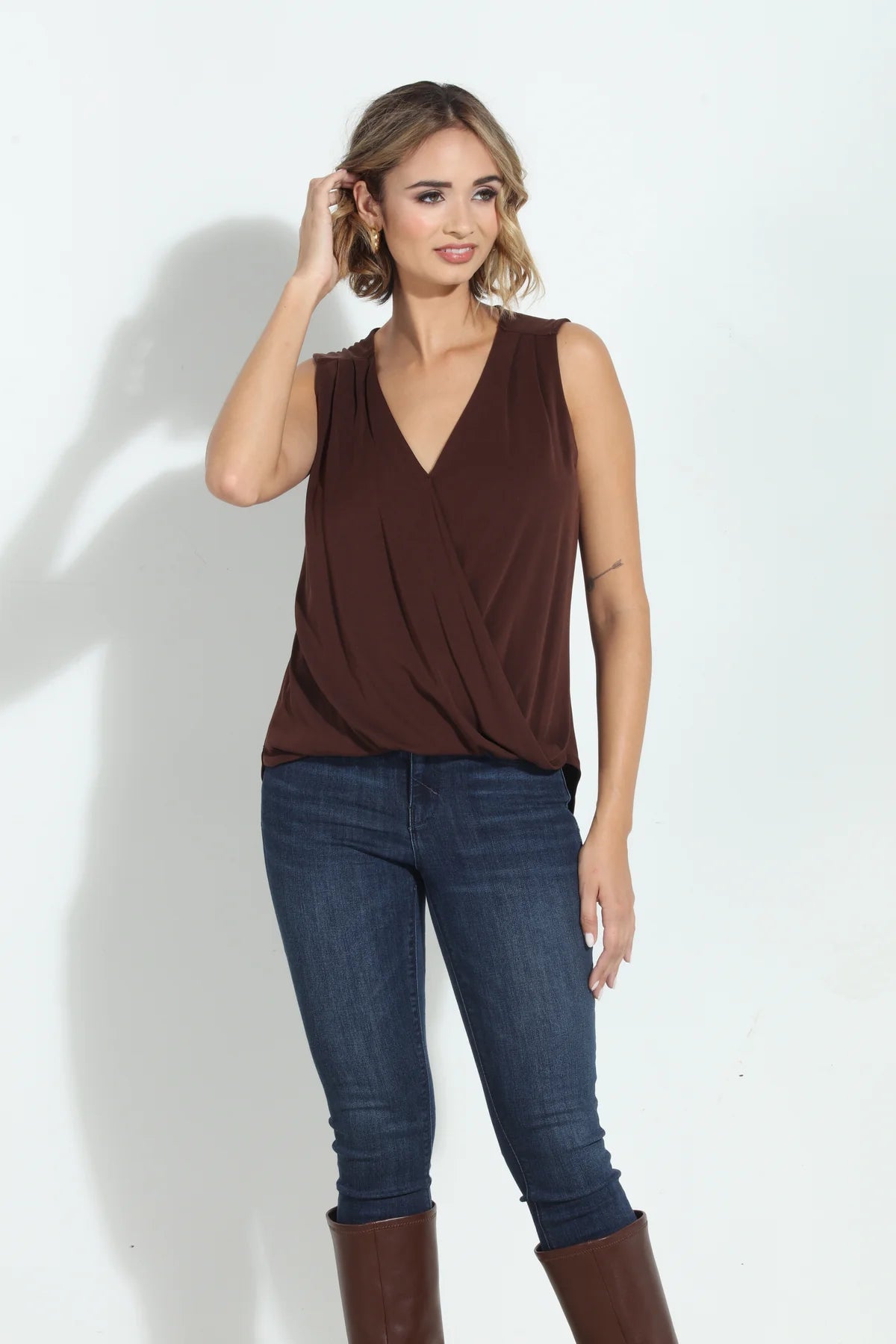 Veronica M Everyday Surplice tank