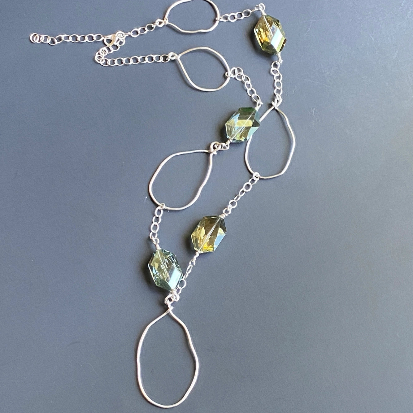 MDN Hoop necklace with crystals