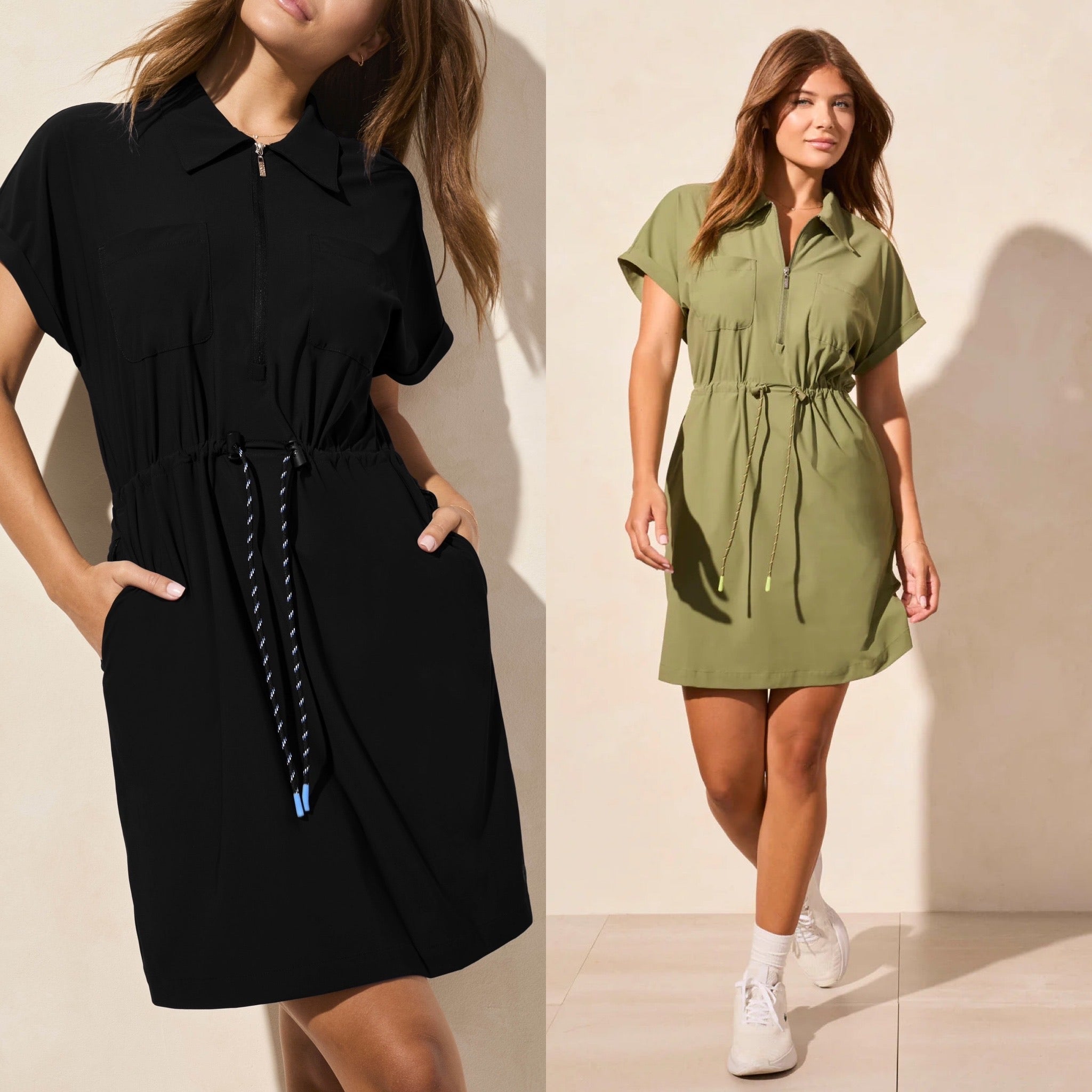 TRBL stretch polo dress