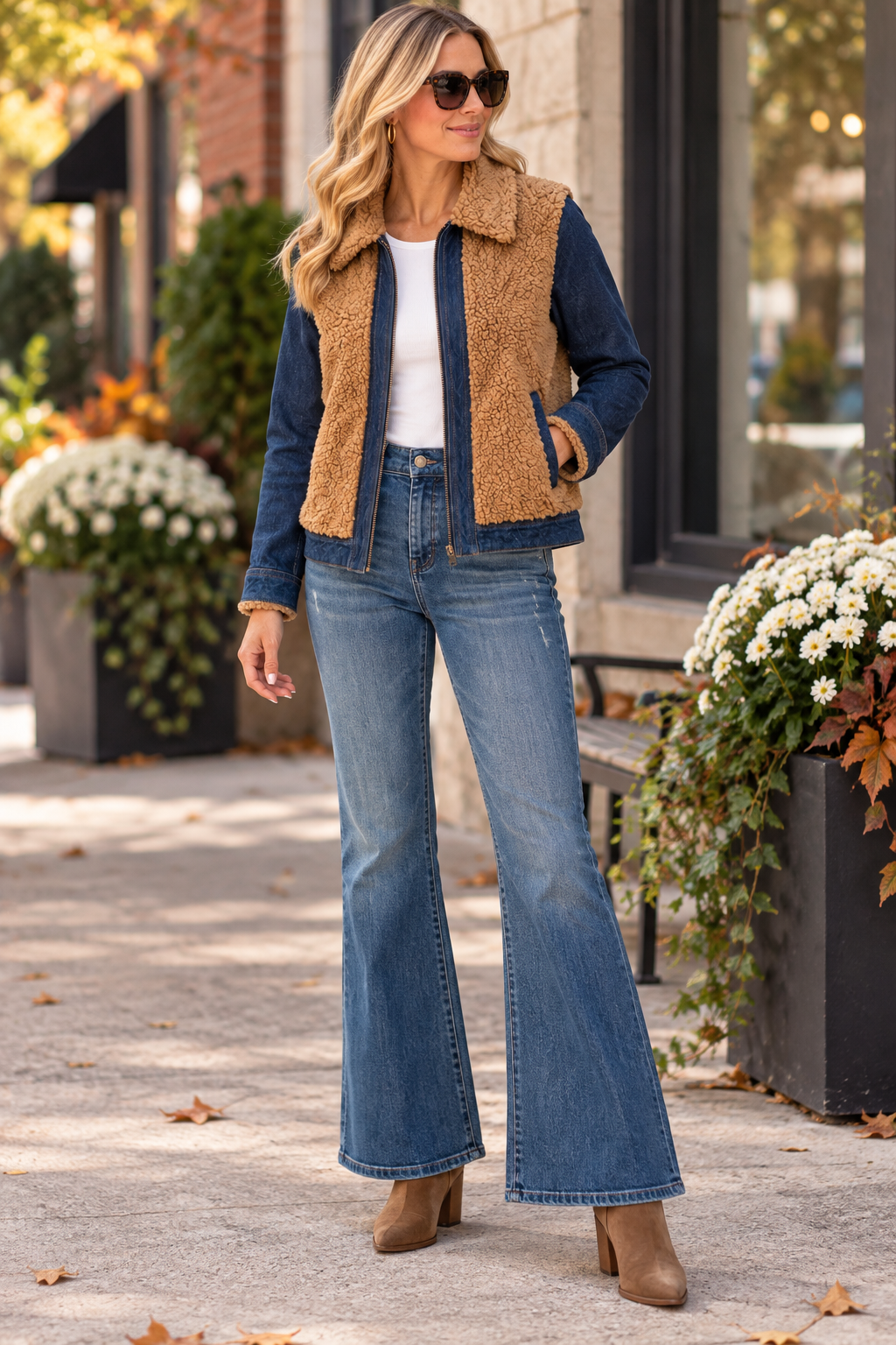 LPLA Sherpa Denim Jacket