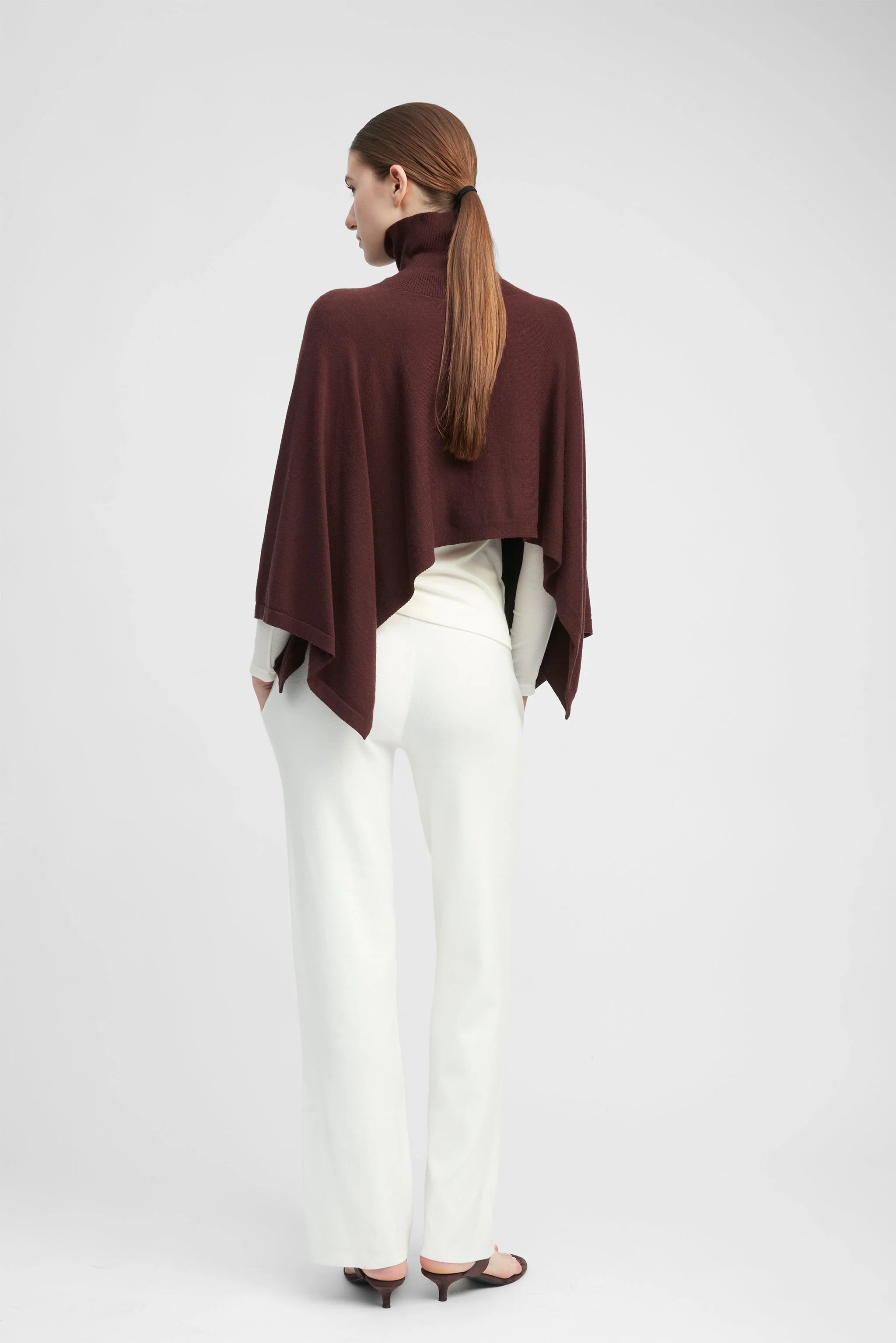 LBM High Neck Cape Poncho Top