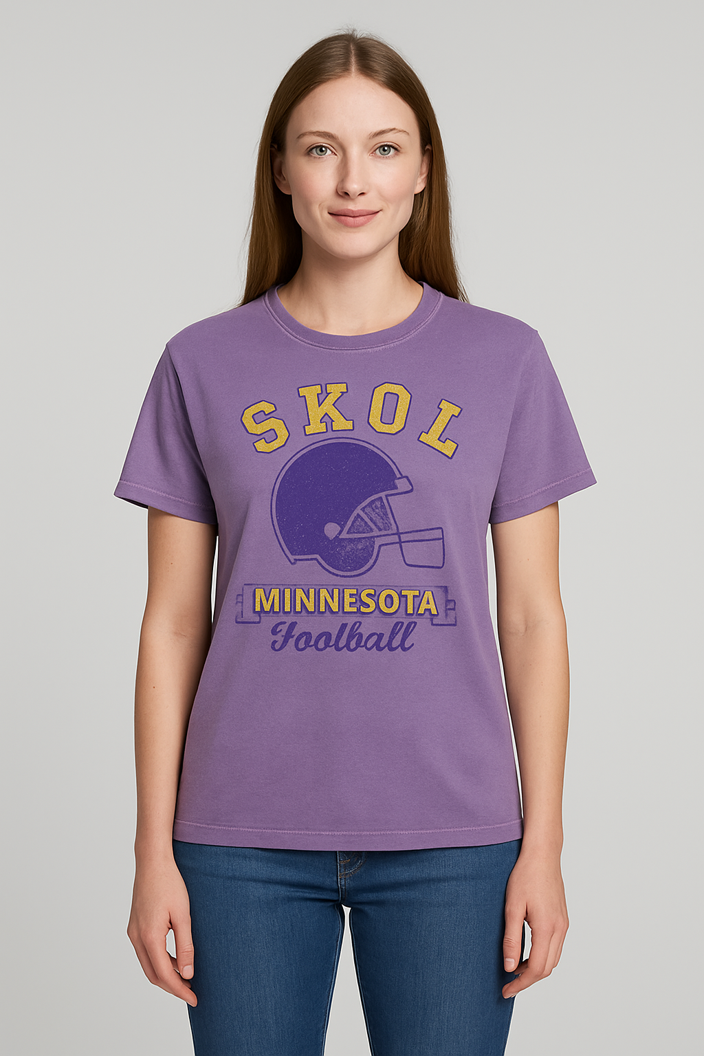 MN Viking Gridiron Tee--UNISEX