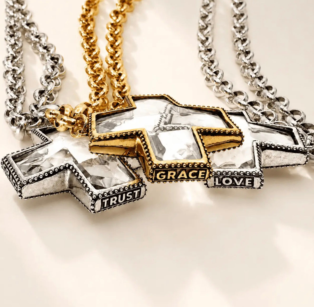 KD Grace, Love, Trust necklace