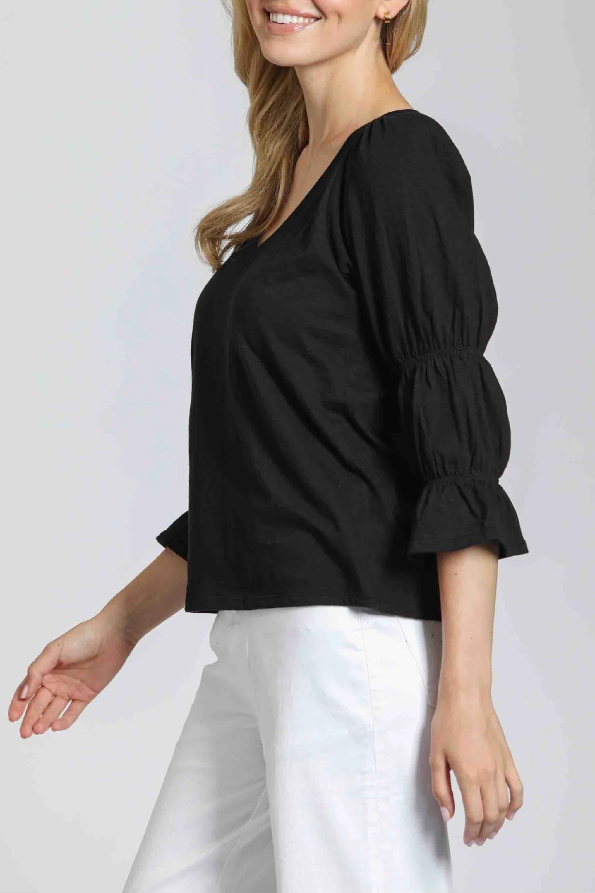 APNY Renaissance Sleeve Knit Top