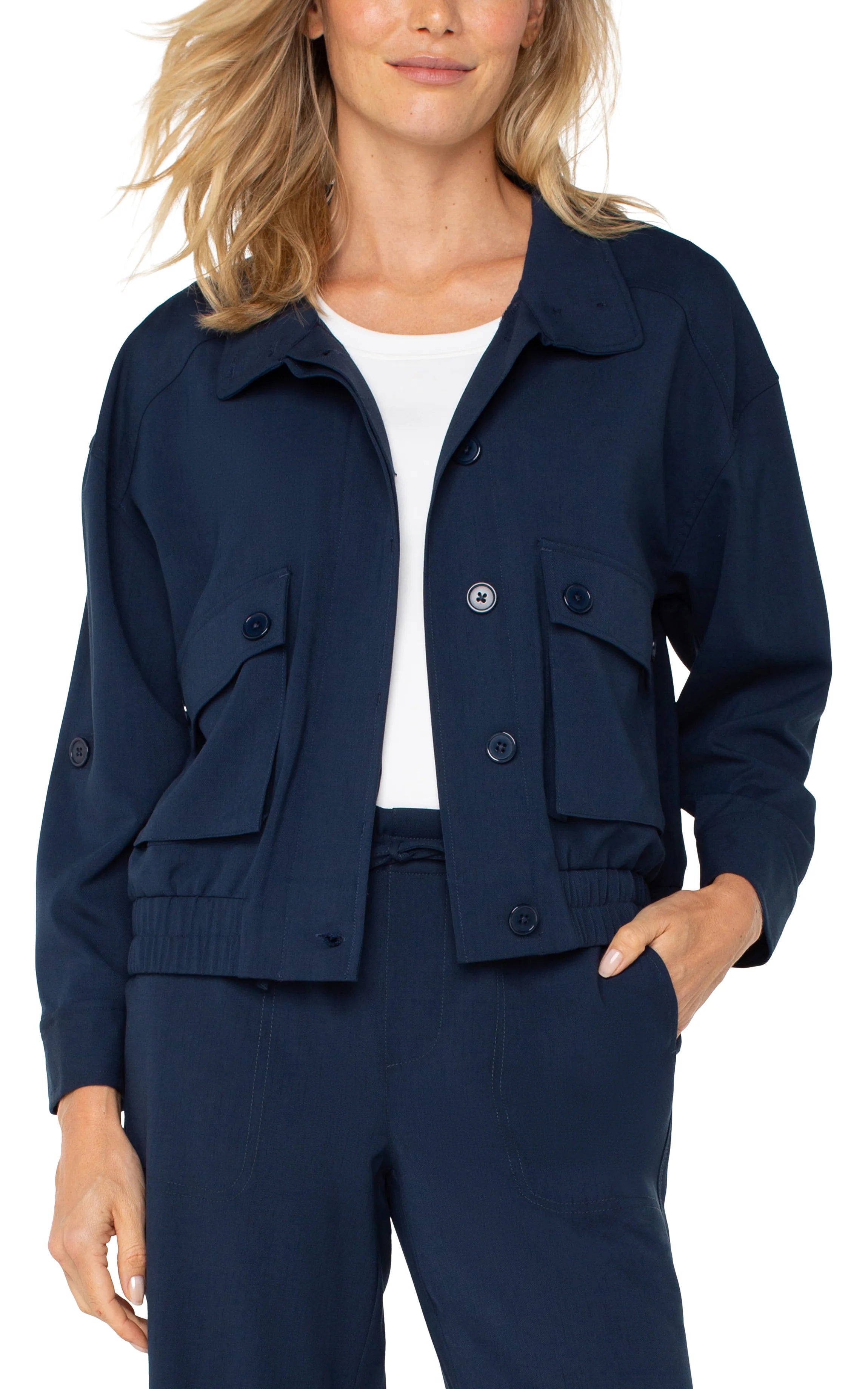 LPLA Crop Utility Jacket. s39