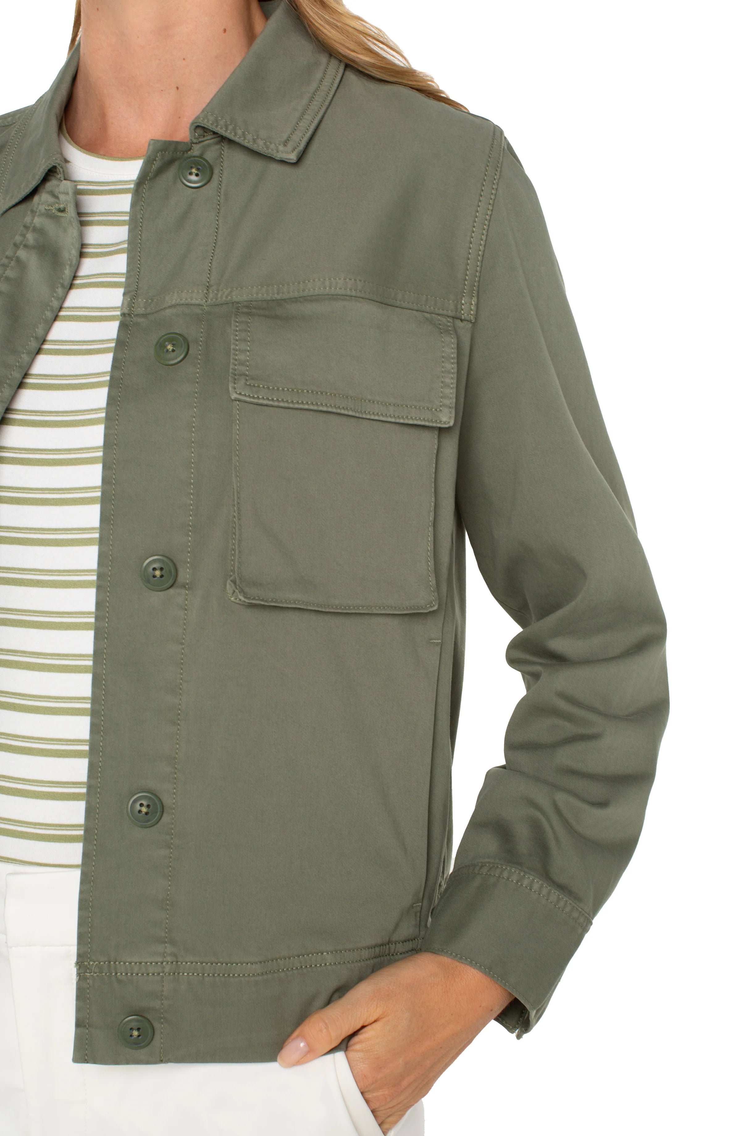 LPLA Martini Olive Cargo Jacket