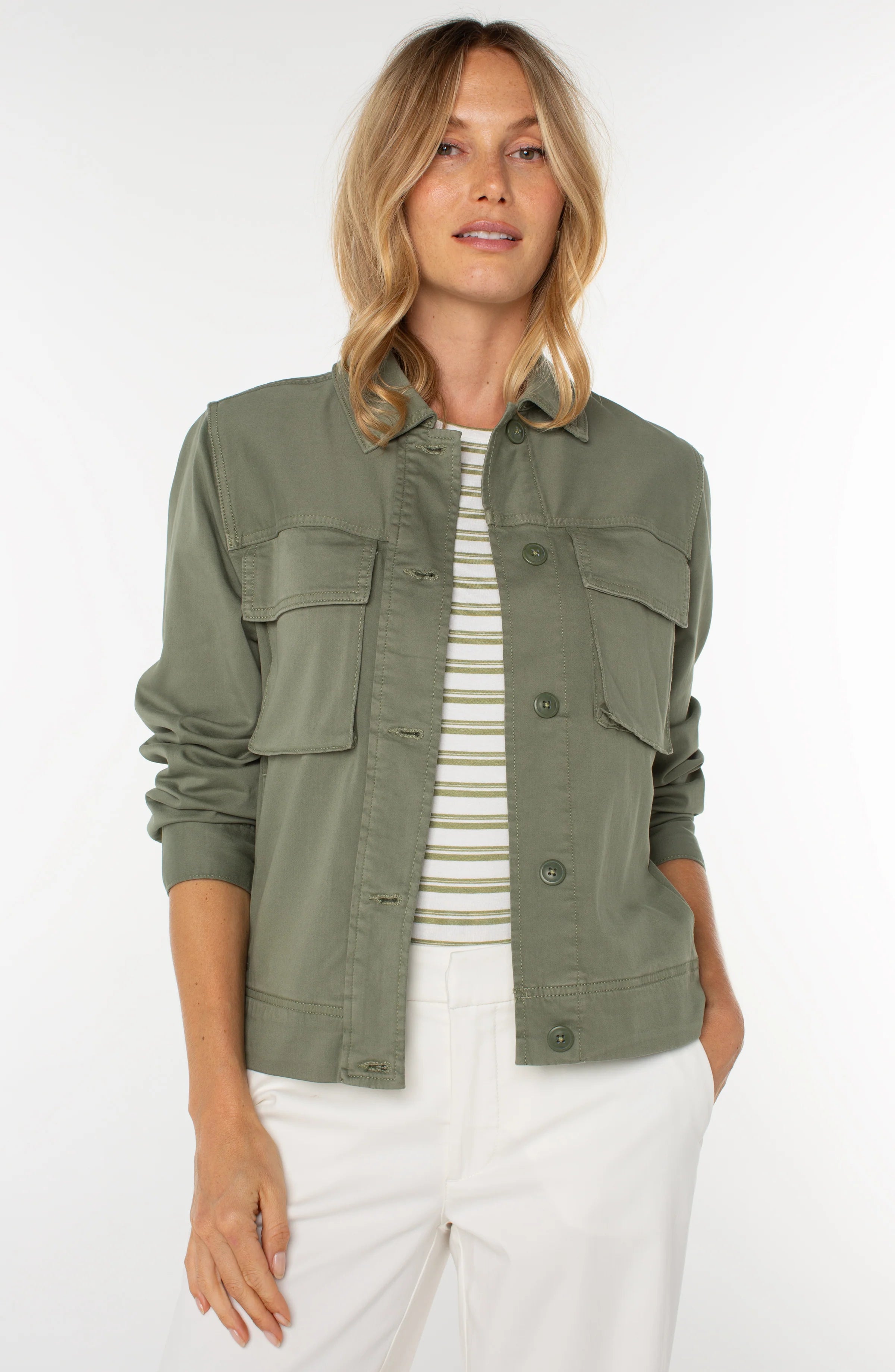 LPLA Martini Olive Cargo Jacket