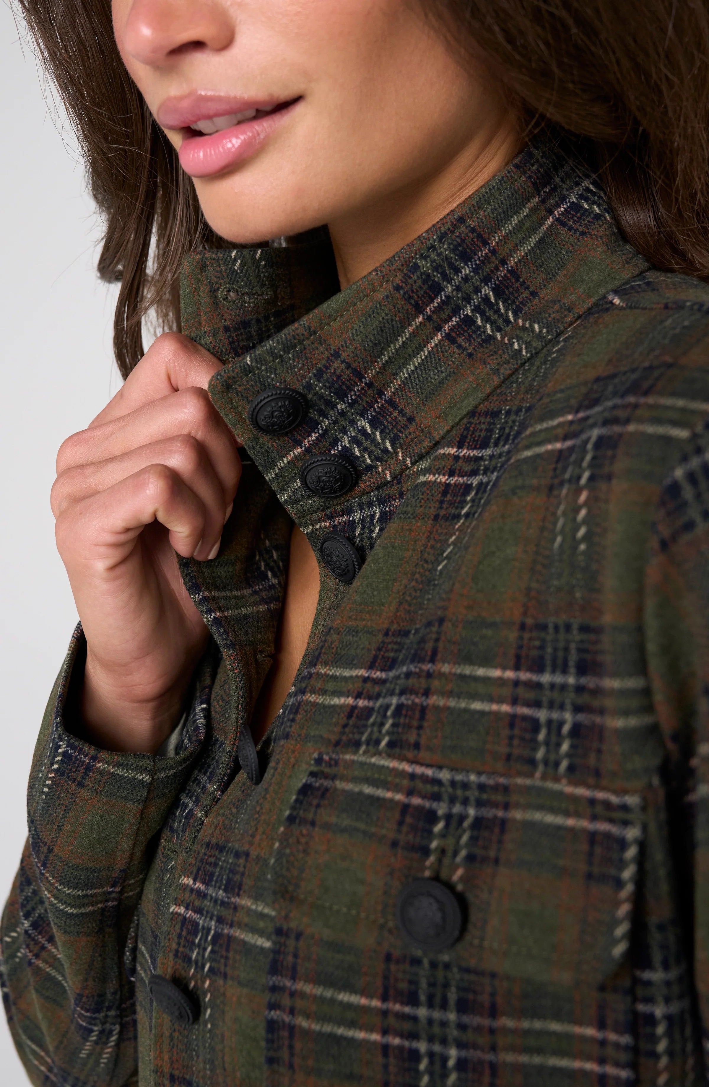 LPLA Olive Plaid Field Jacket