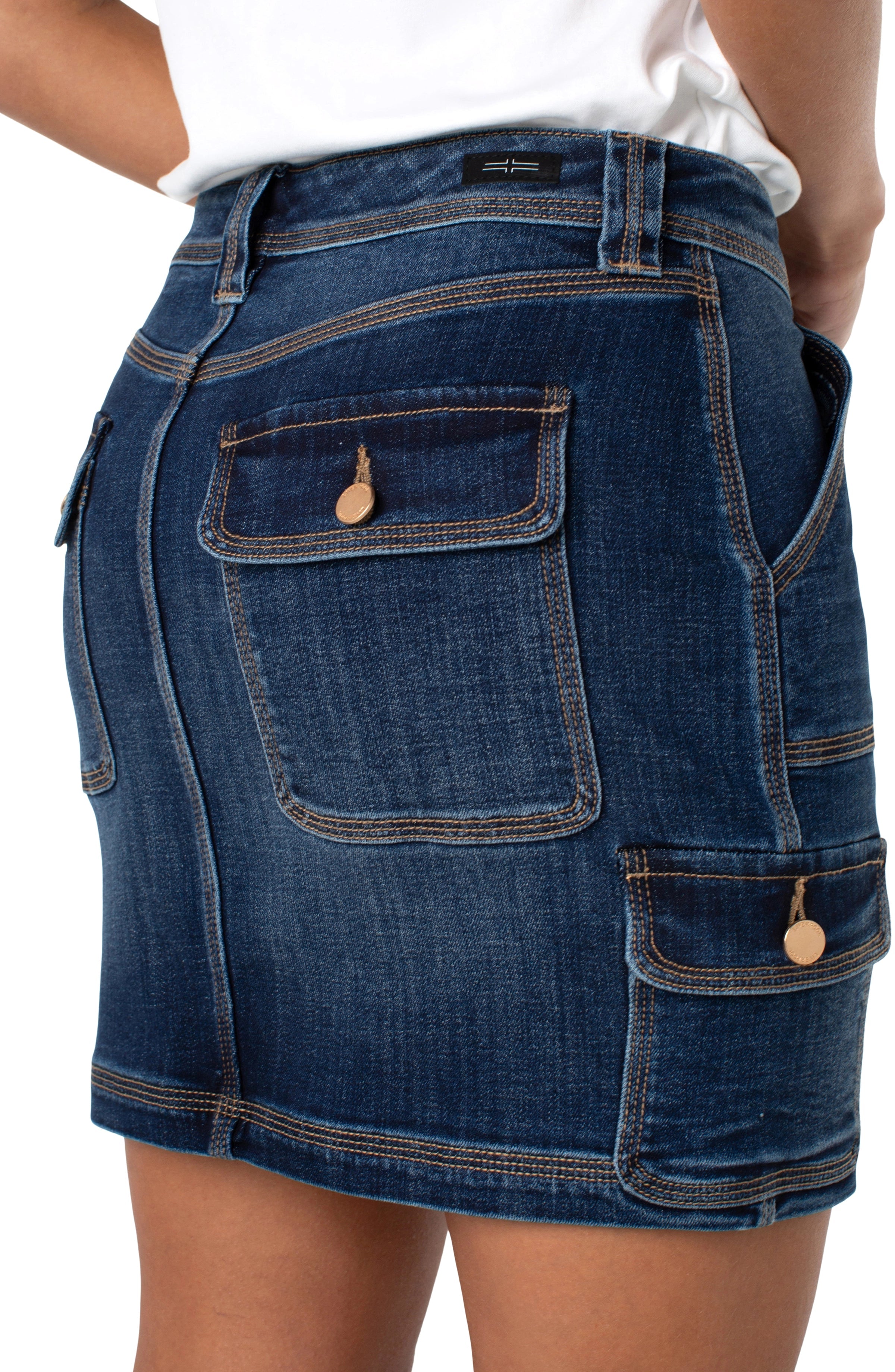 LPLA Triple Needle Cargo Skirt