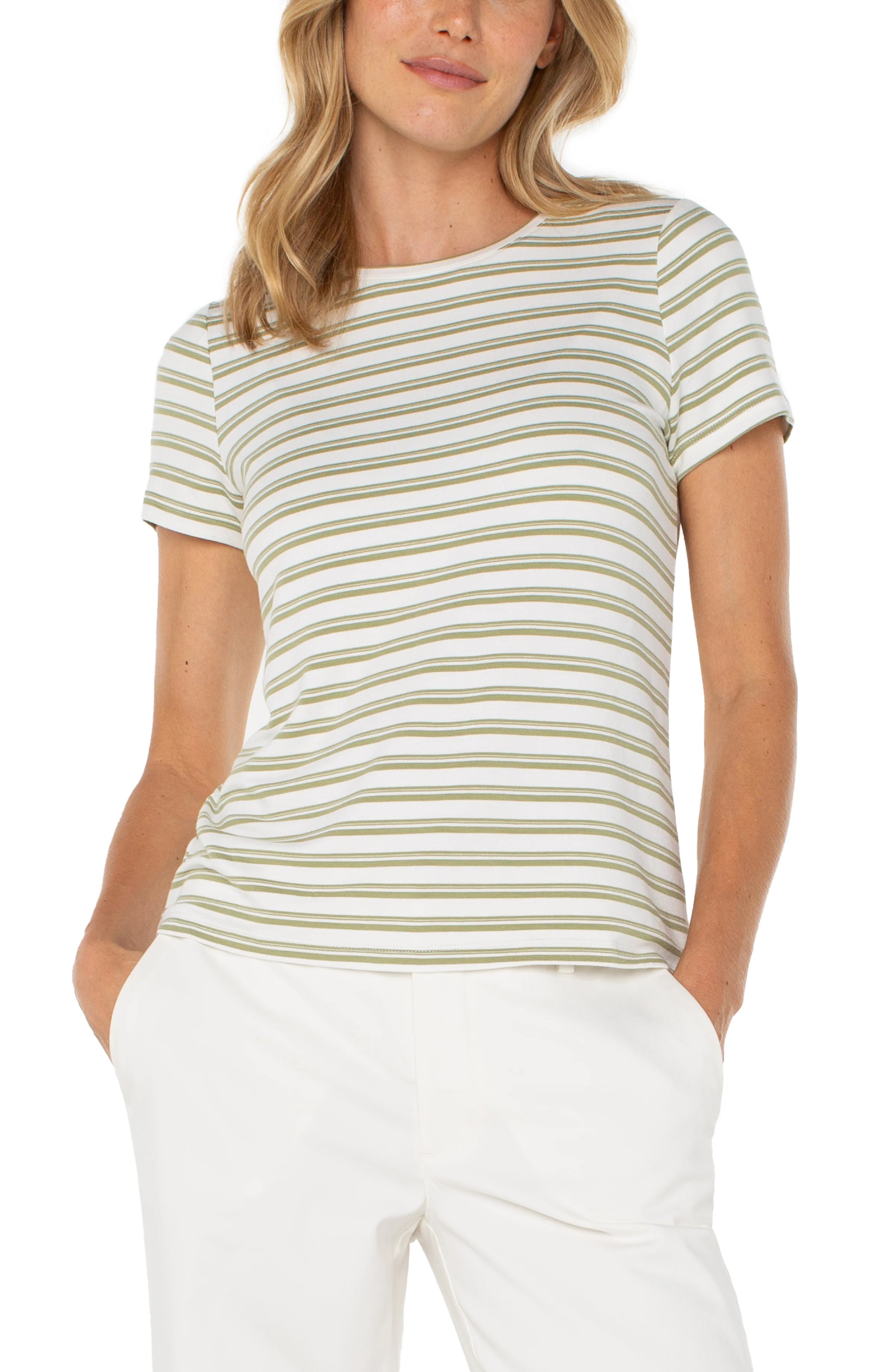 LPLA Classic Stripe Crew Neck Tee