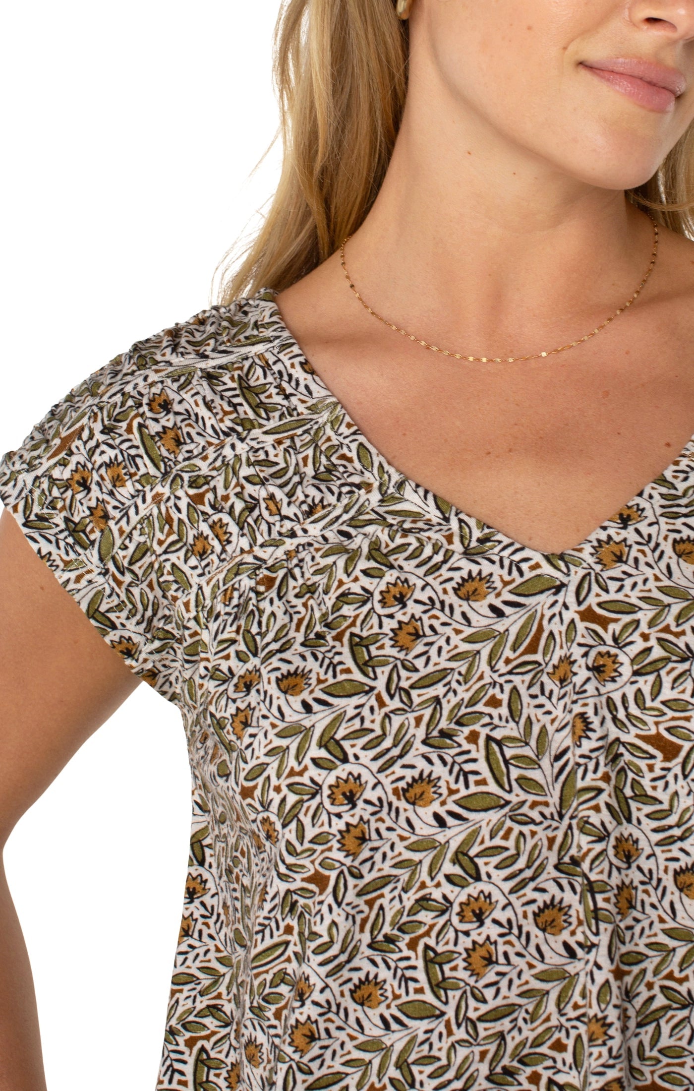 LPLA Olive Leaf Blouse