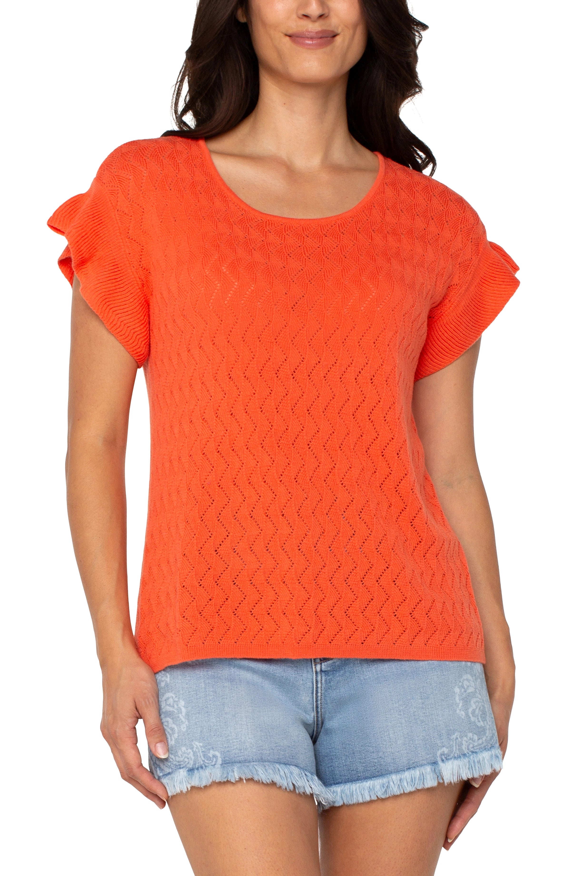 LPLA Clementine Flutter Sleeve Sweater