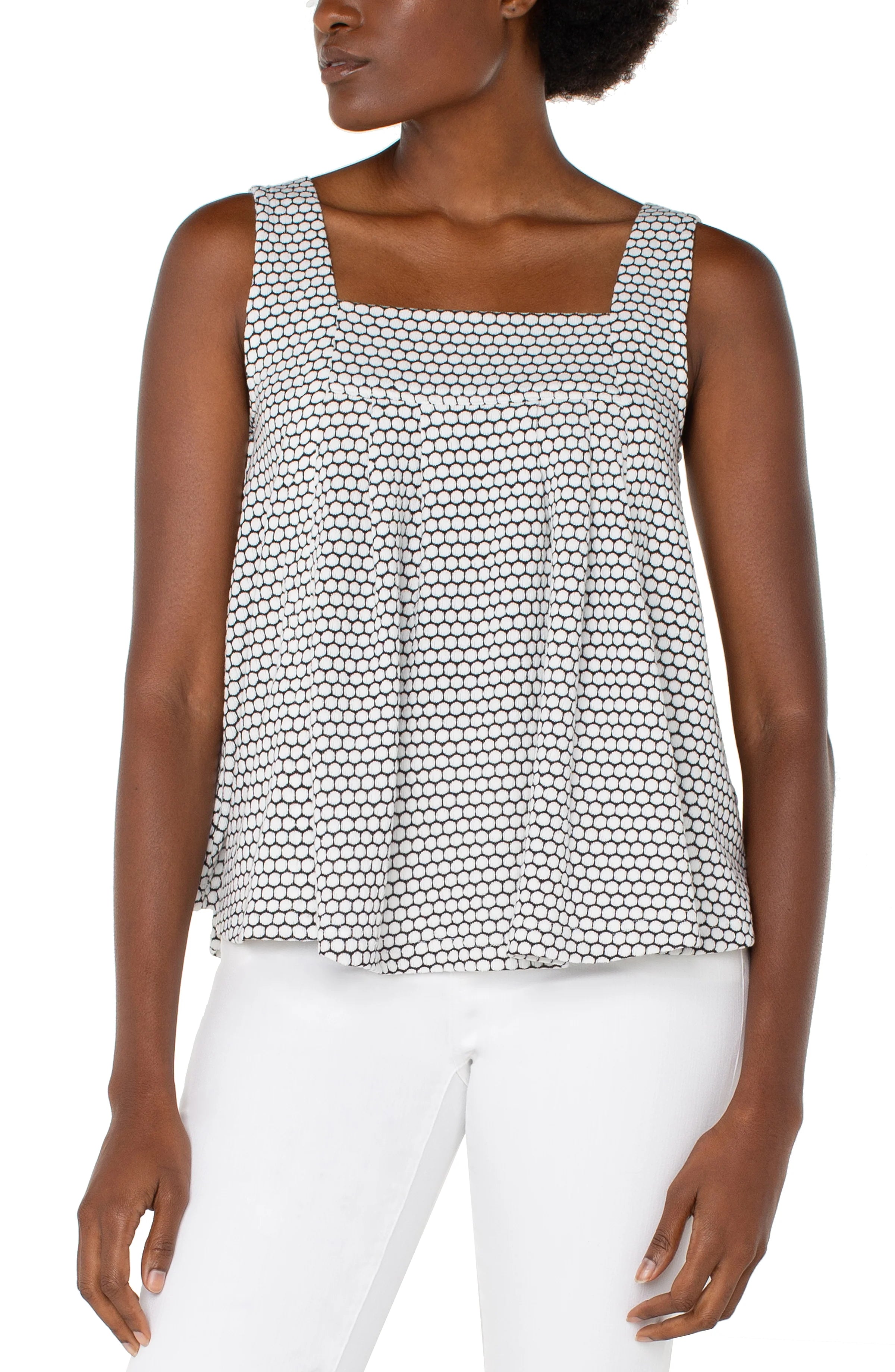 LPLA Black & White Geo Top