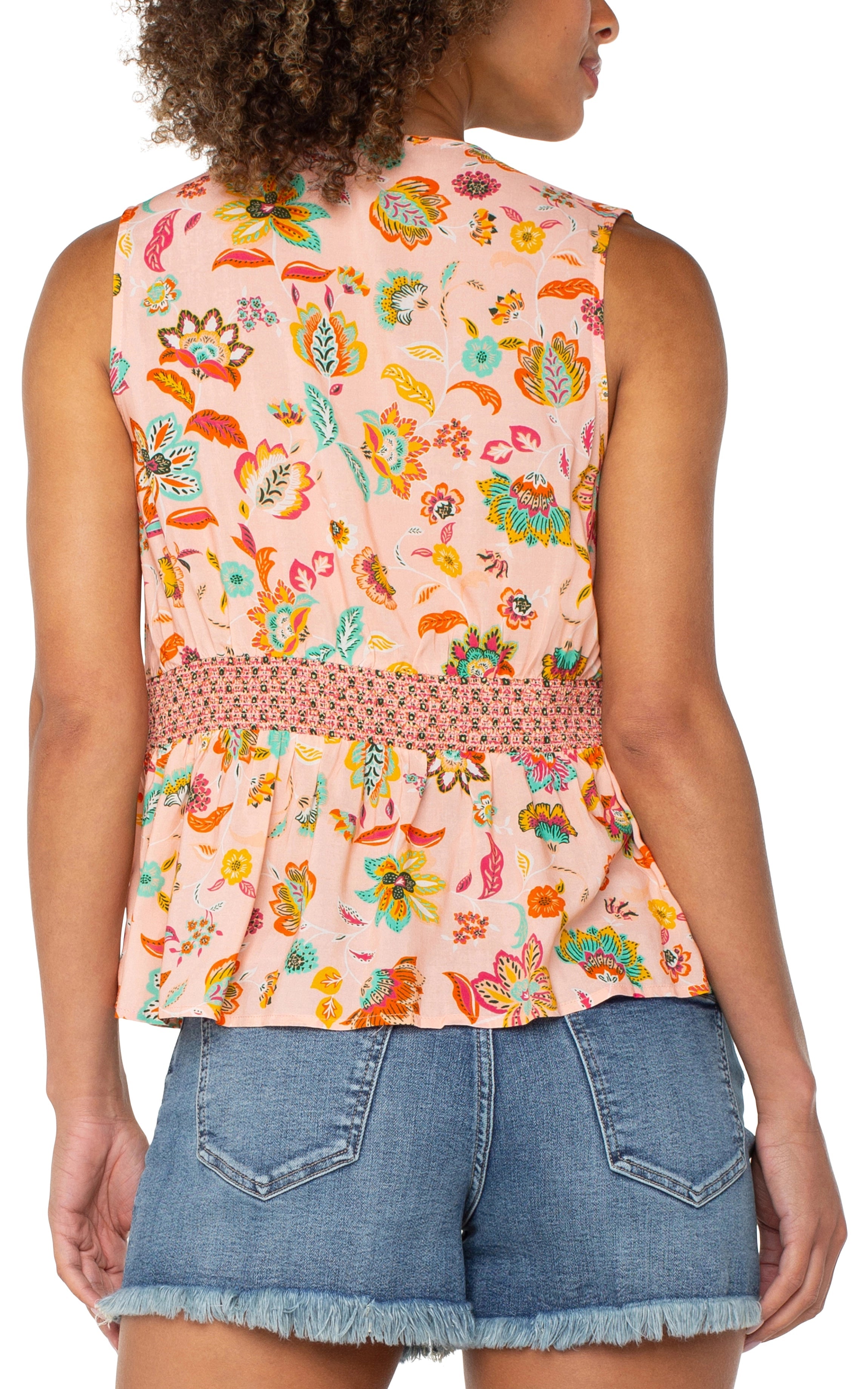 LPLA Pink & Green Multi Print Blouse