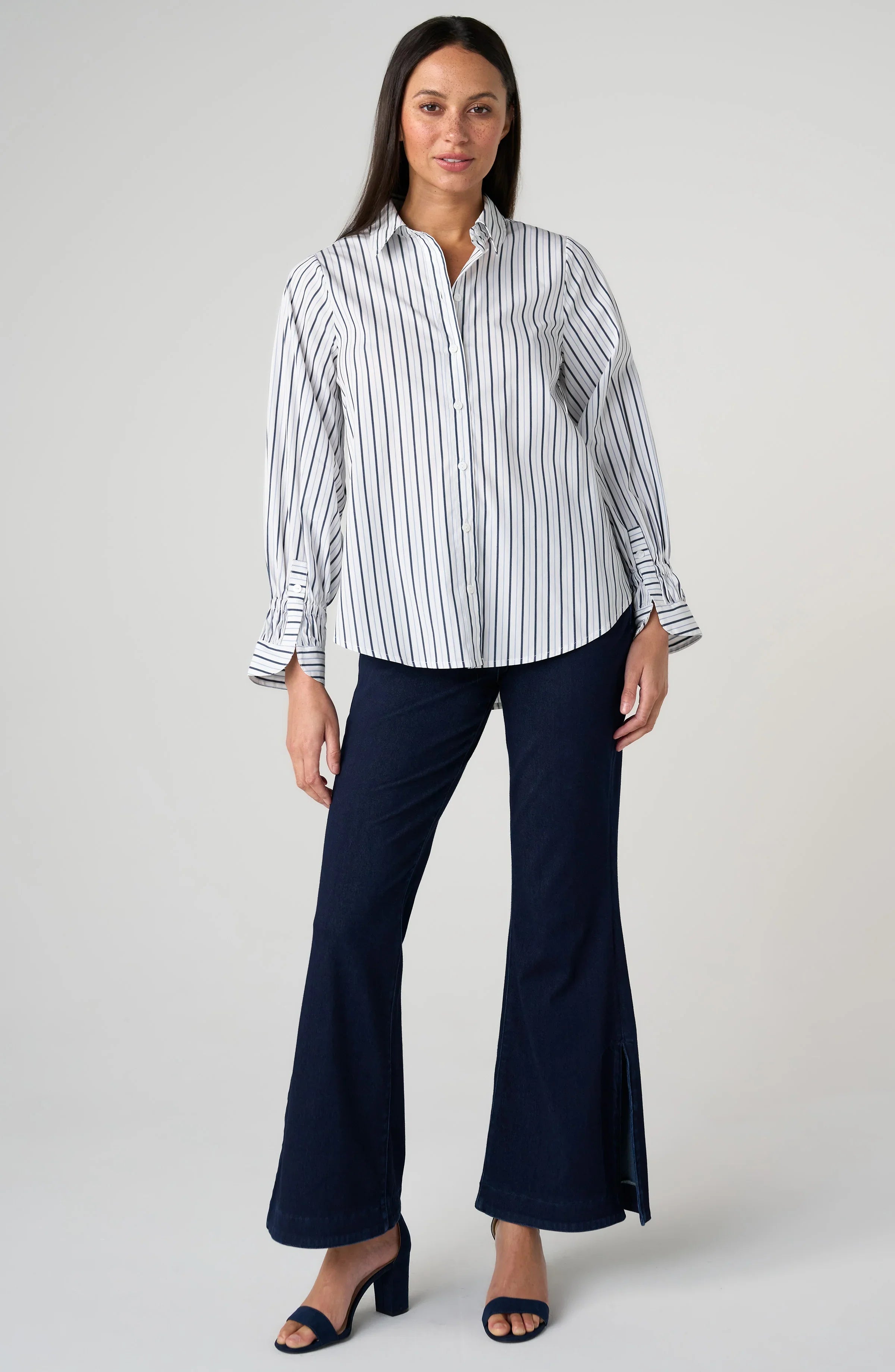 LPLA Adjustable Sleeve Button Front