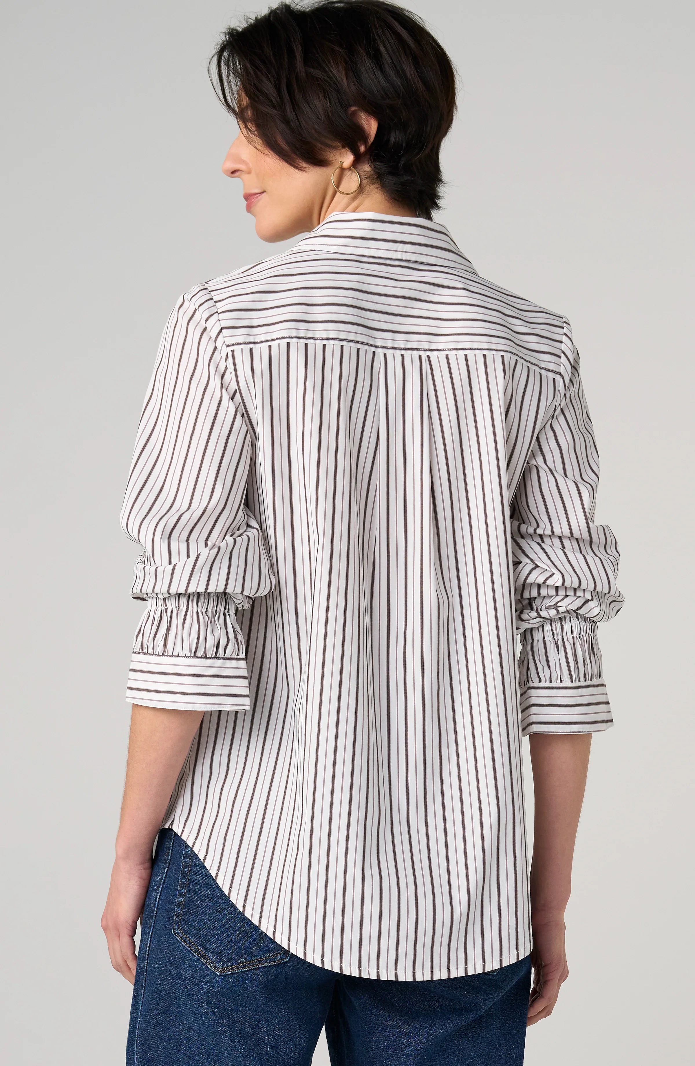 LPLA Adjustable Sleeve Button Front