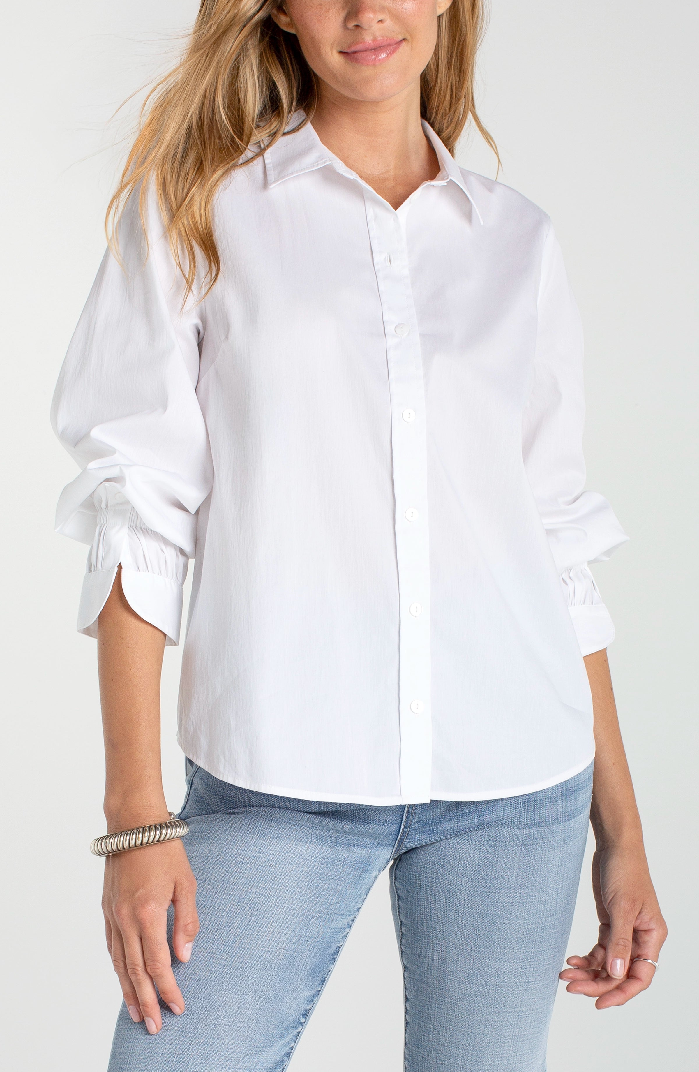 LPLA Adjustable Sleeve Blouse