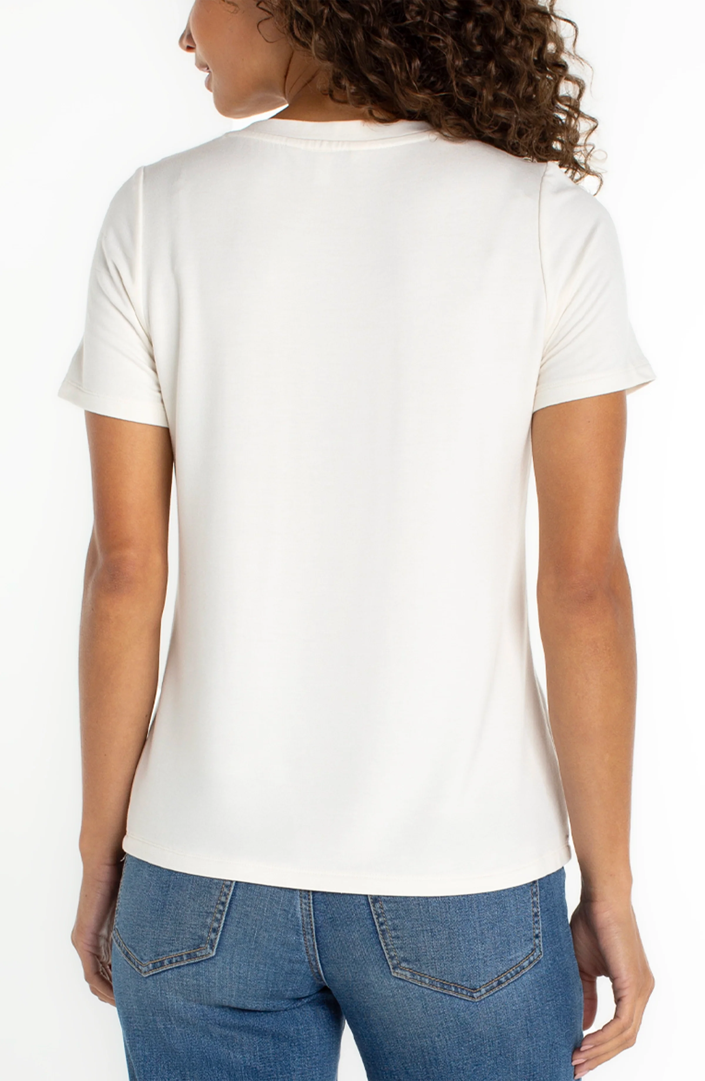 LPLA French Cream V Neck tee