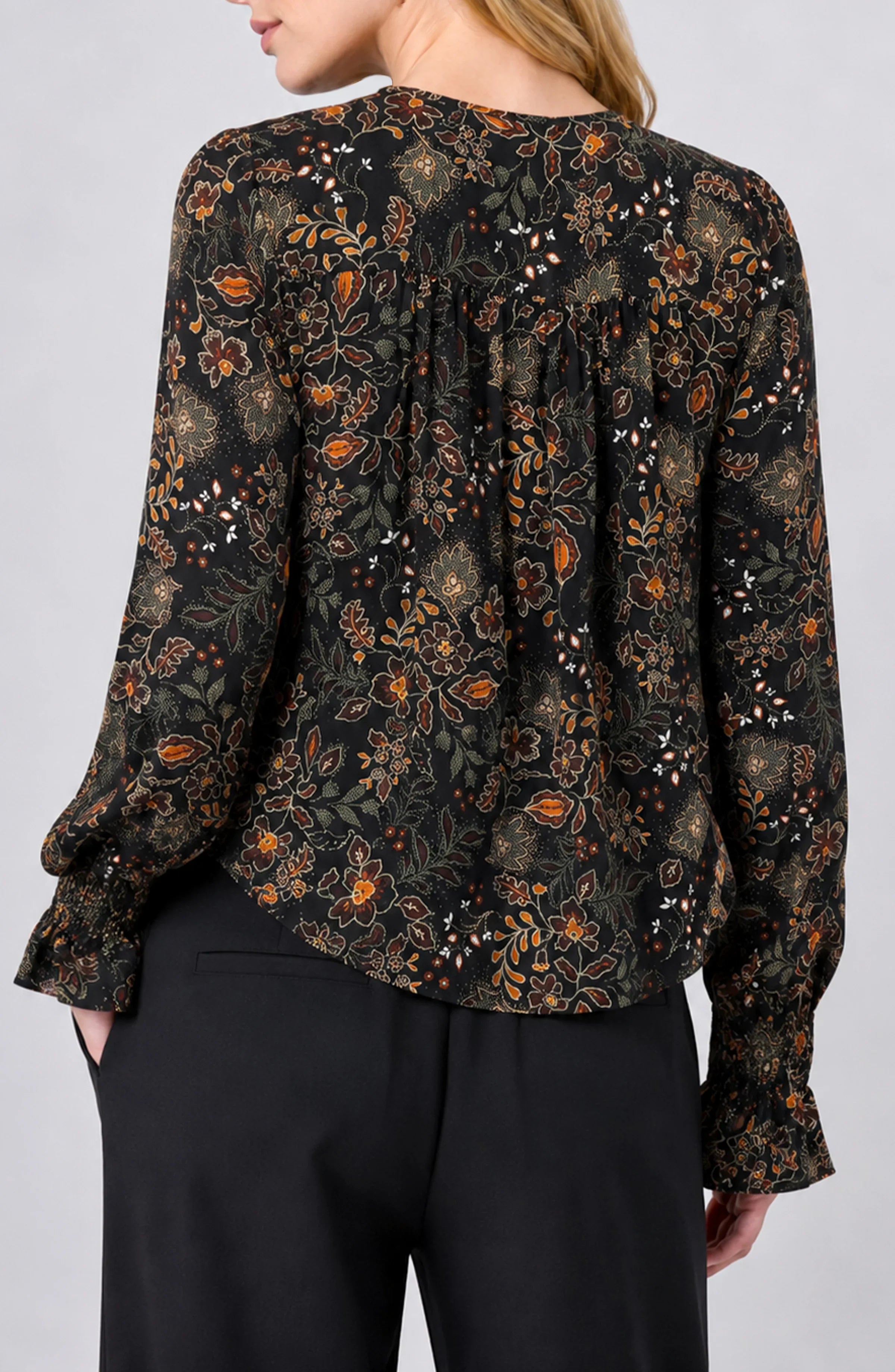 LPLA Black & Rust Blouse
