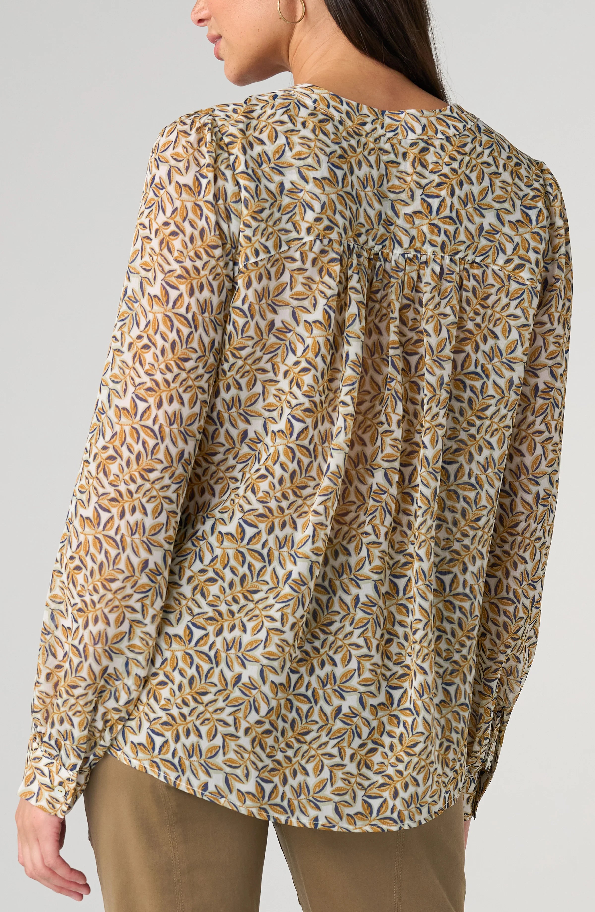 LPLA Lace Up Front Blouse