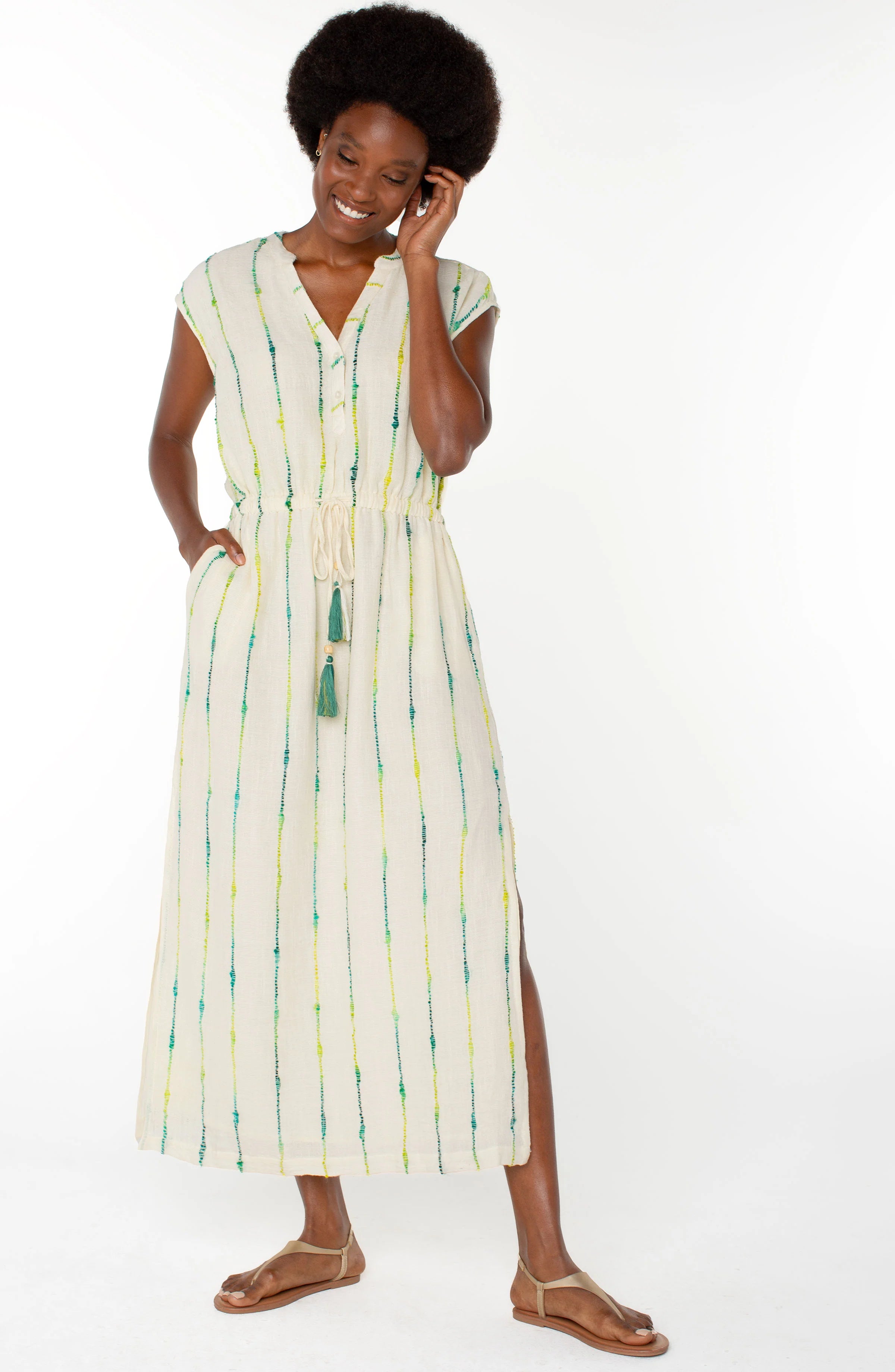 LPLA Midi Dress Ombre Green