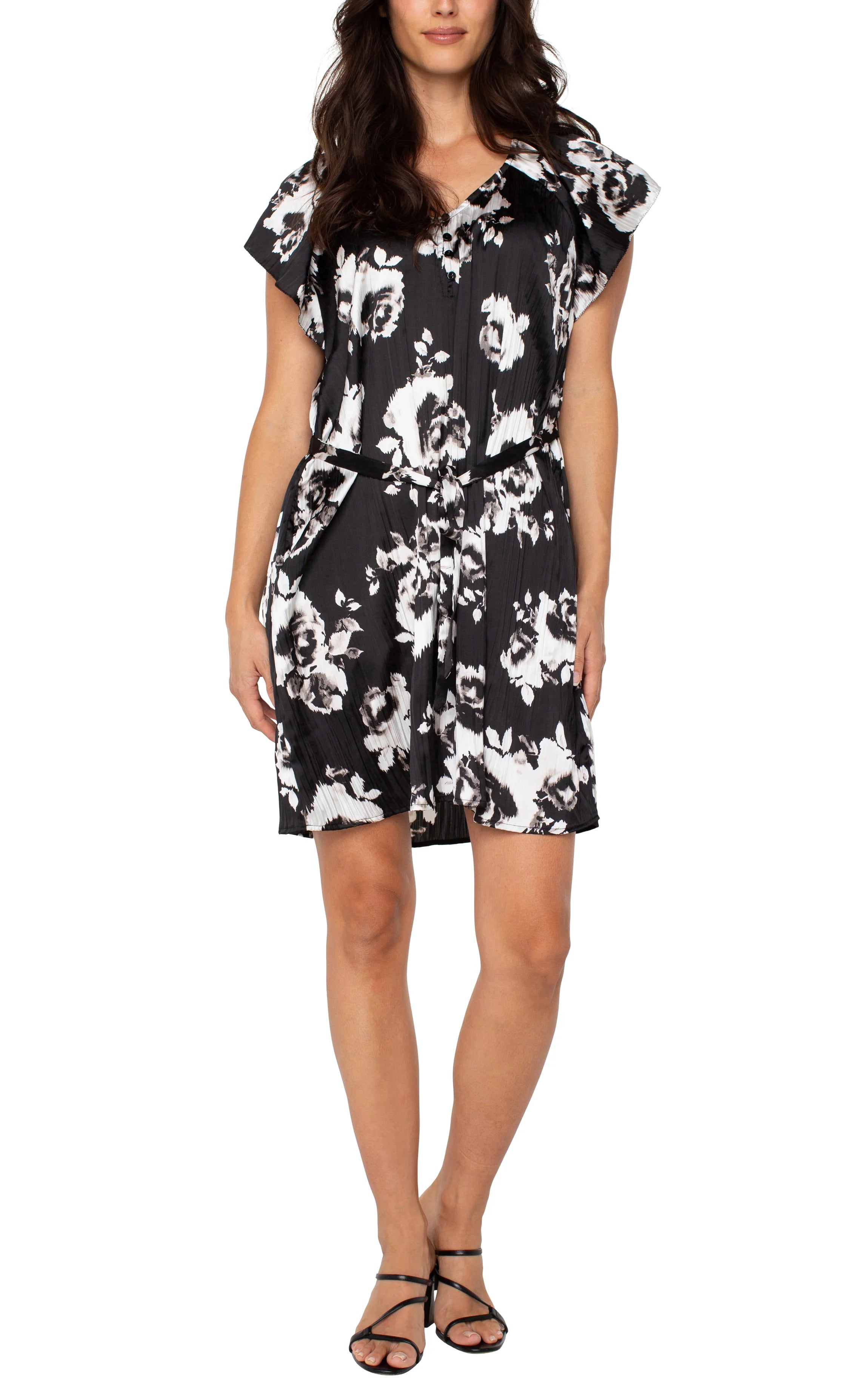 LPLA Black & White Floral Dress